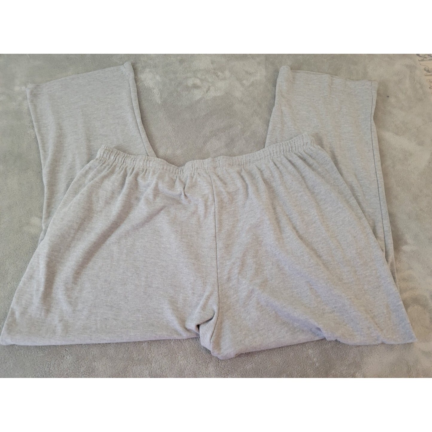 Woman Within Womens Pants 3XP Plus Jogger Comfy Lightweight Drawstring Gray