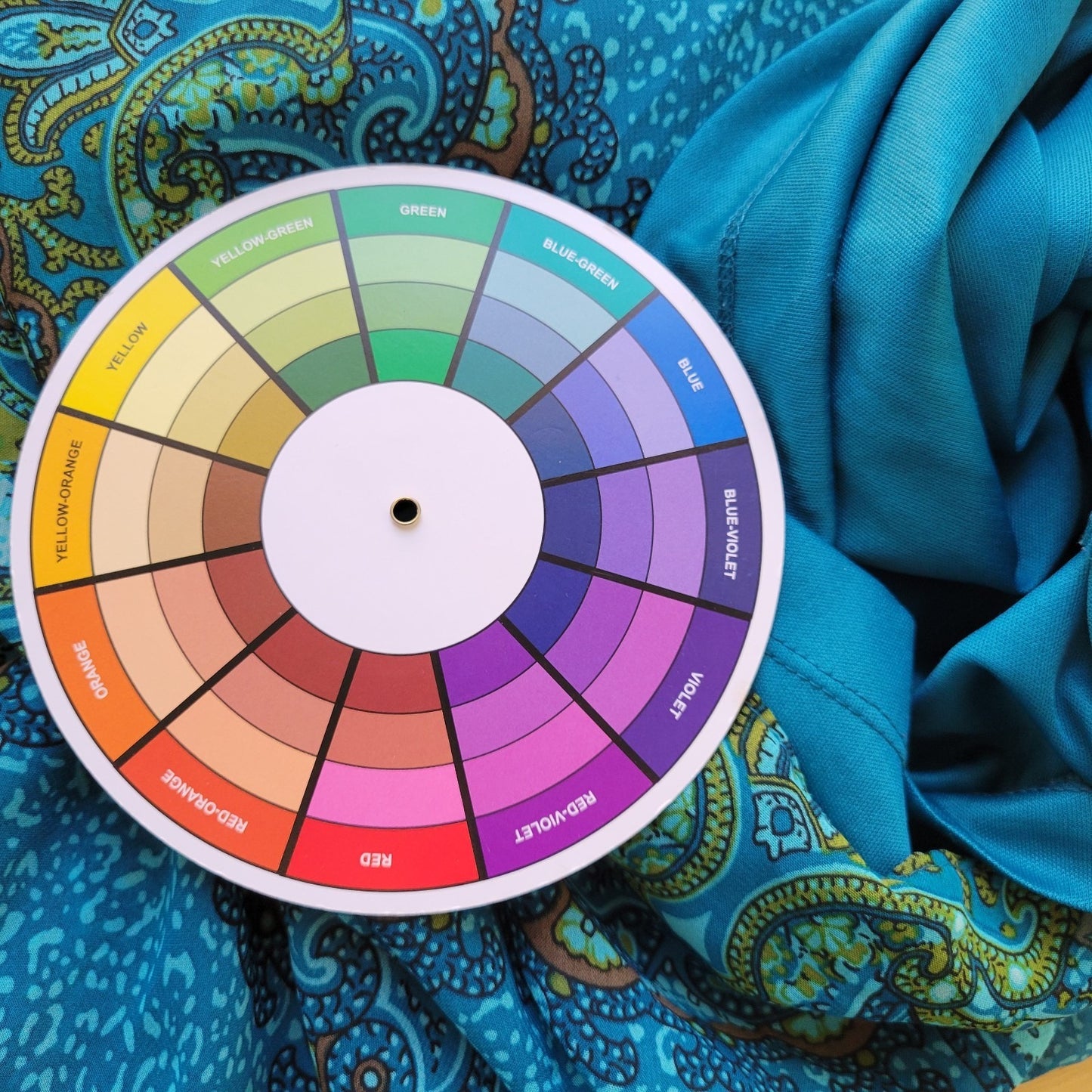 Apt 9 Womens Top 2X Plus 3/4 Sleeve Blue Geometric Sheer with Cami Lightweight