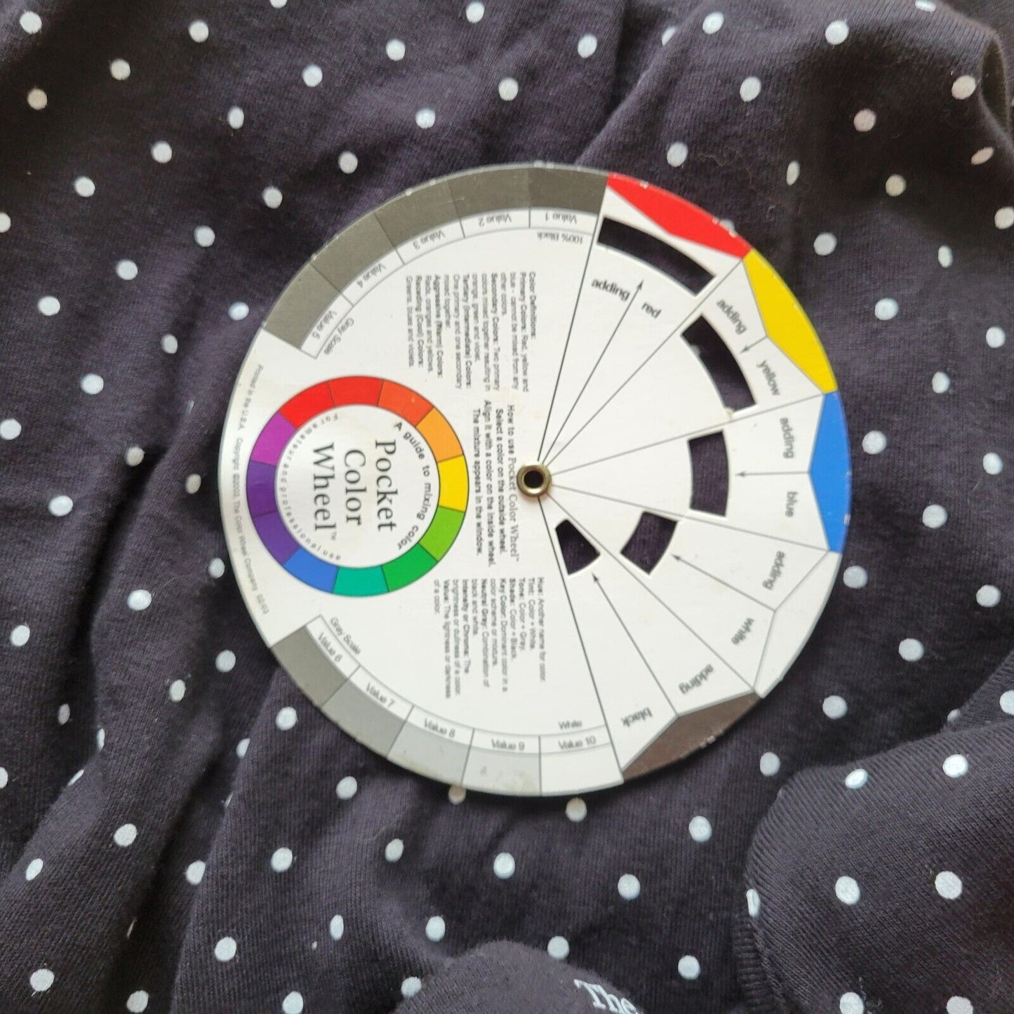 Croft Barrow Womens Top 2X Plus Tee Long Sleeve Black Polka Dot Cotton Comfy