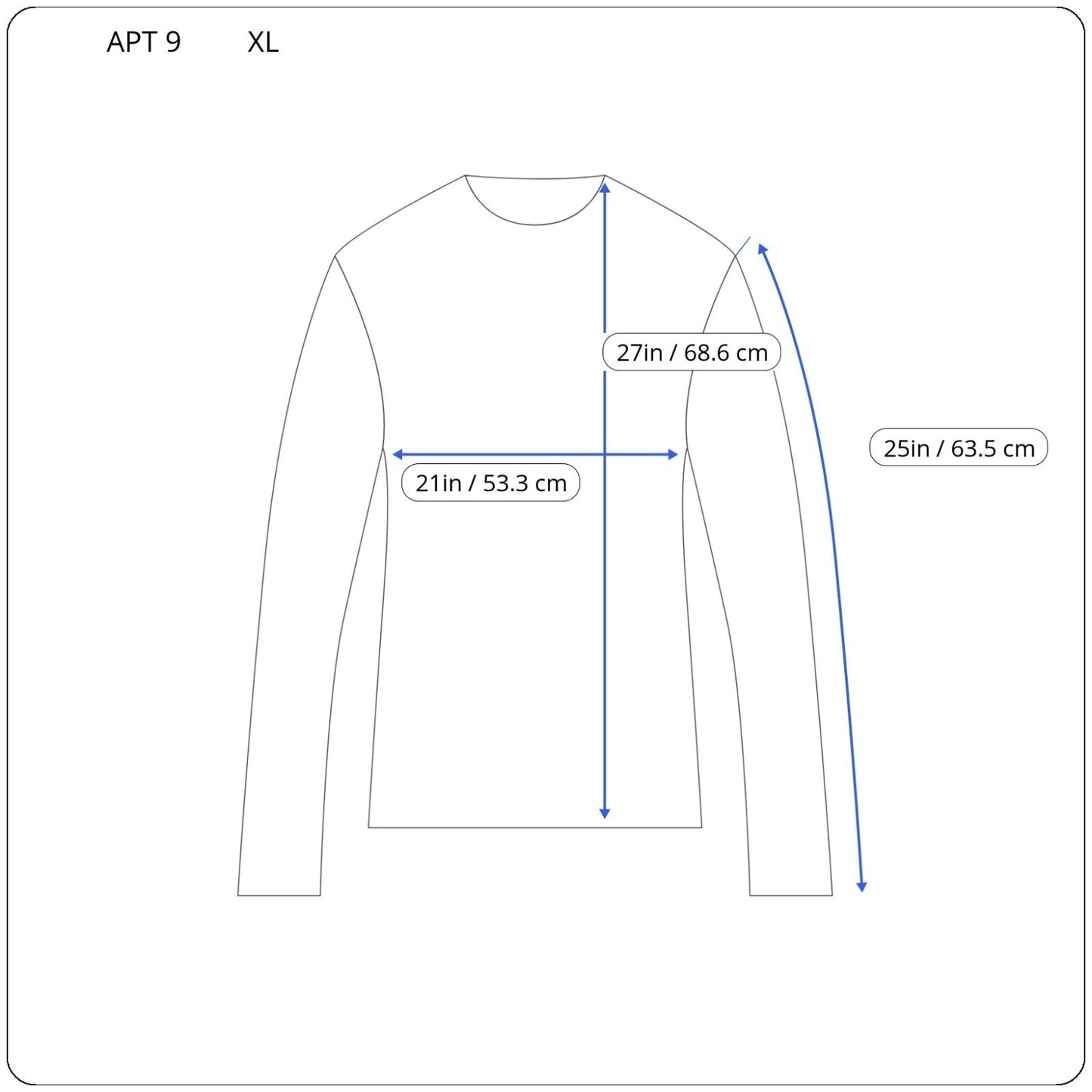 Apt 9 Women Top Extra Large XL Tunic Knit Blue Cut Out Sleeves Asymmetric Casual