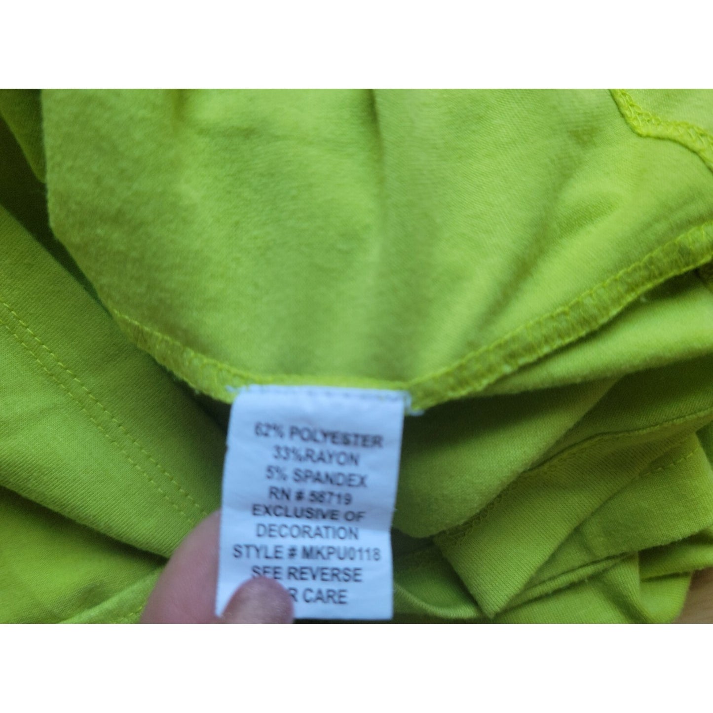 Valerie Stevens Womens Top Extra Large XL Tank Green Beaded Casual Poly Blend