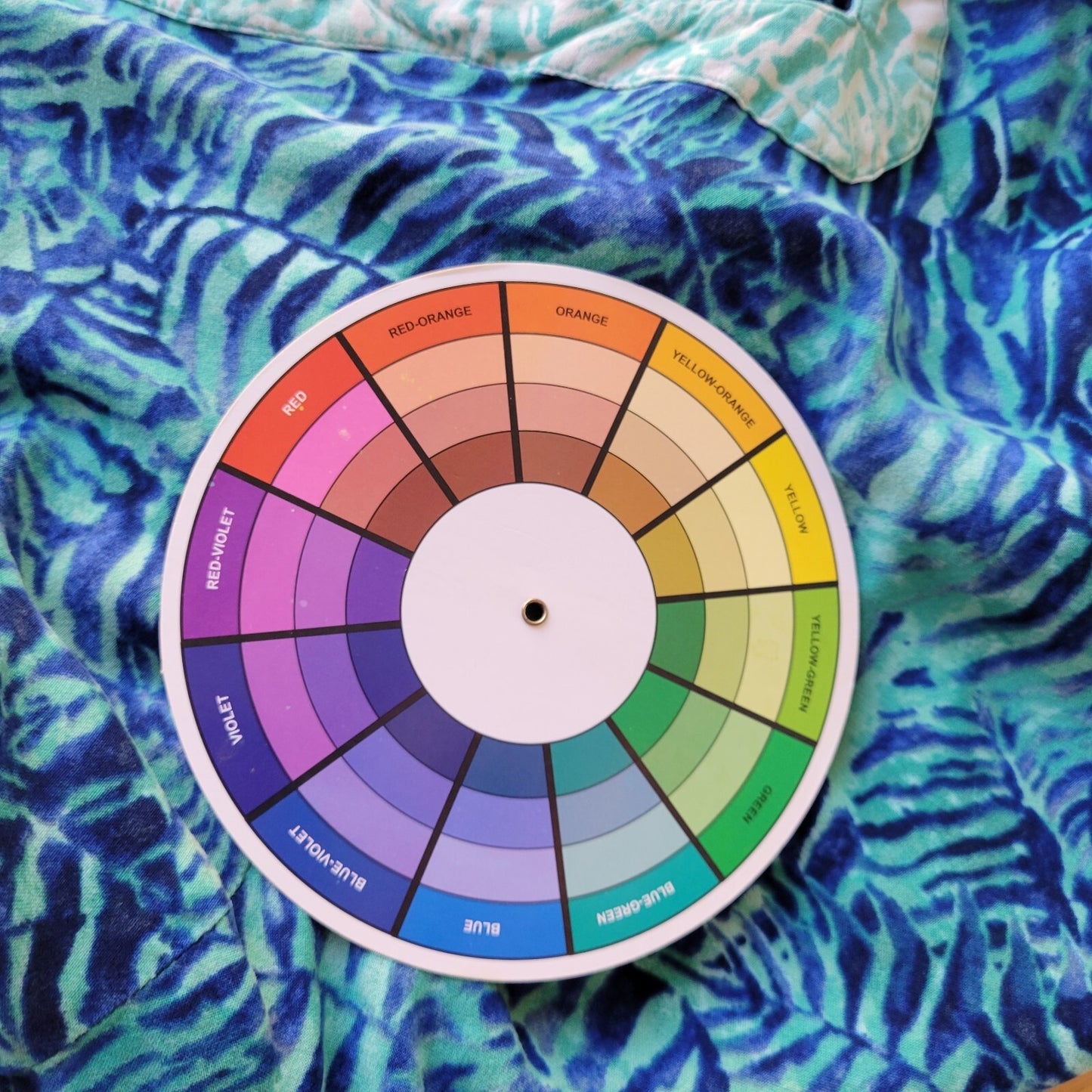 Catherines Womens Top 2XWP Plus Petite 3/4 Sleeve Blue Floral Rayon Lightweight