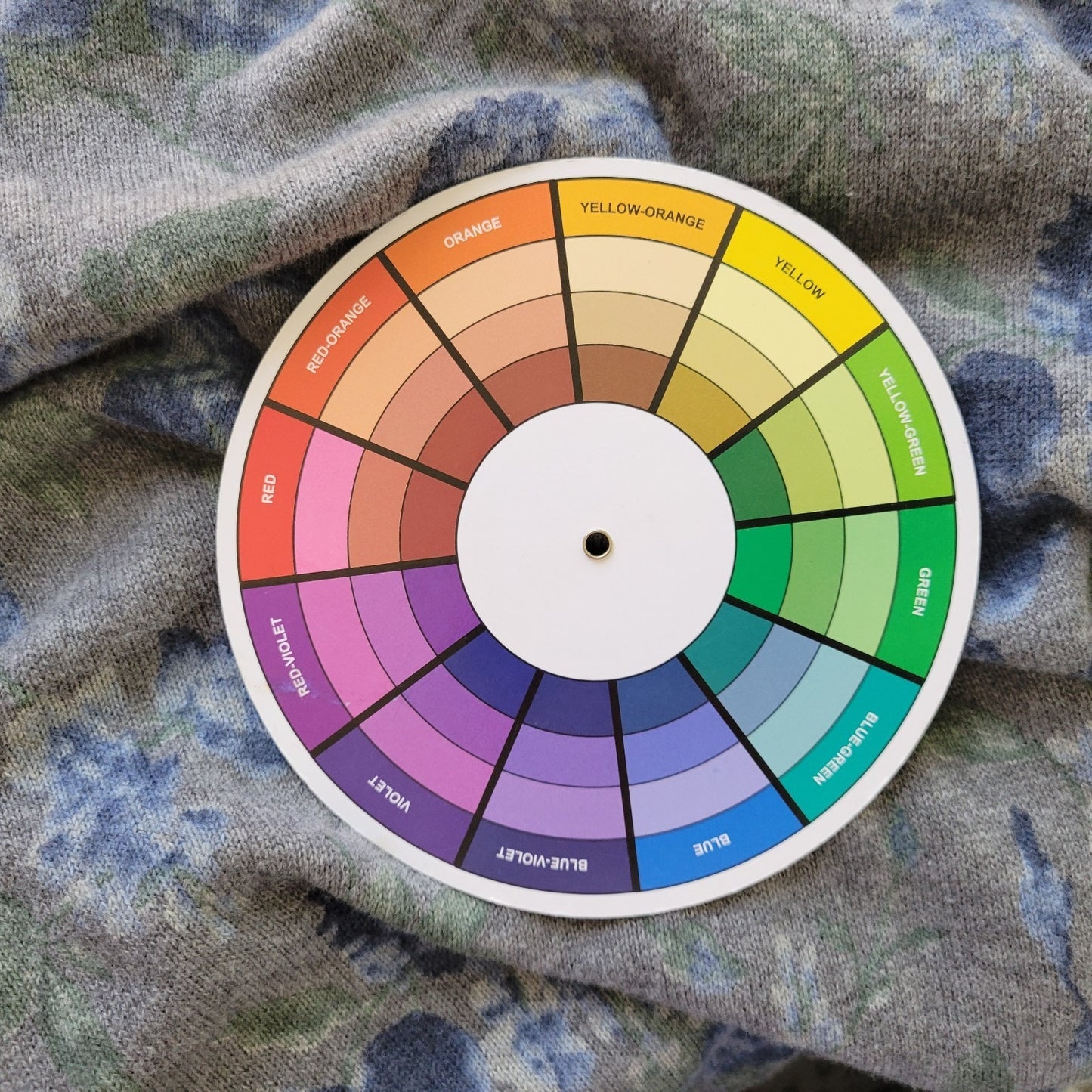 Woman Within Womens Sweater 4X Plus Cardigan Blue Gray Floral Cotton Pockets