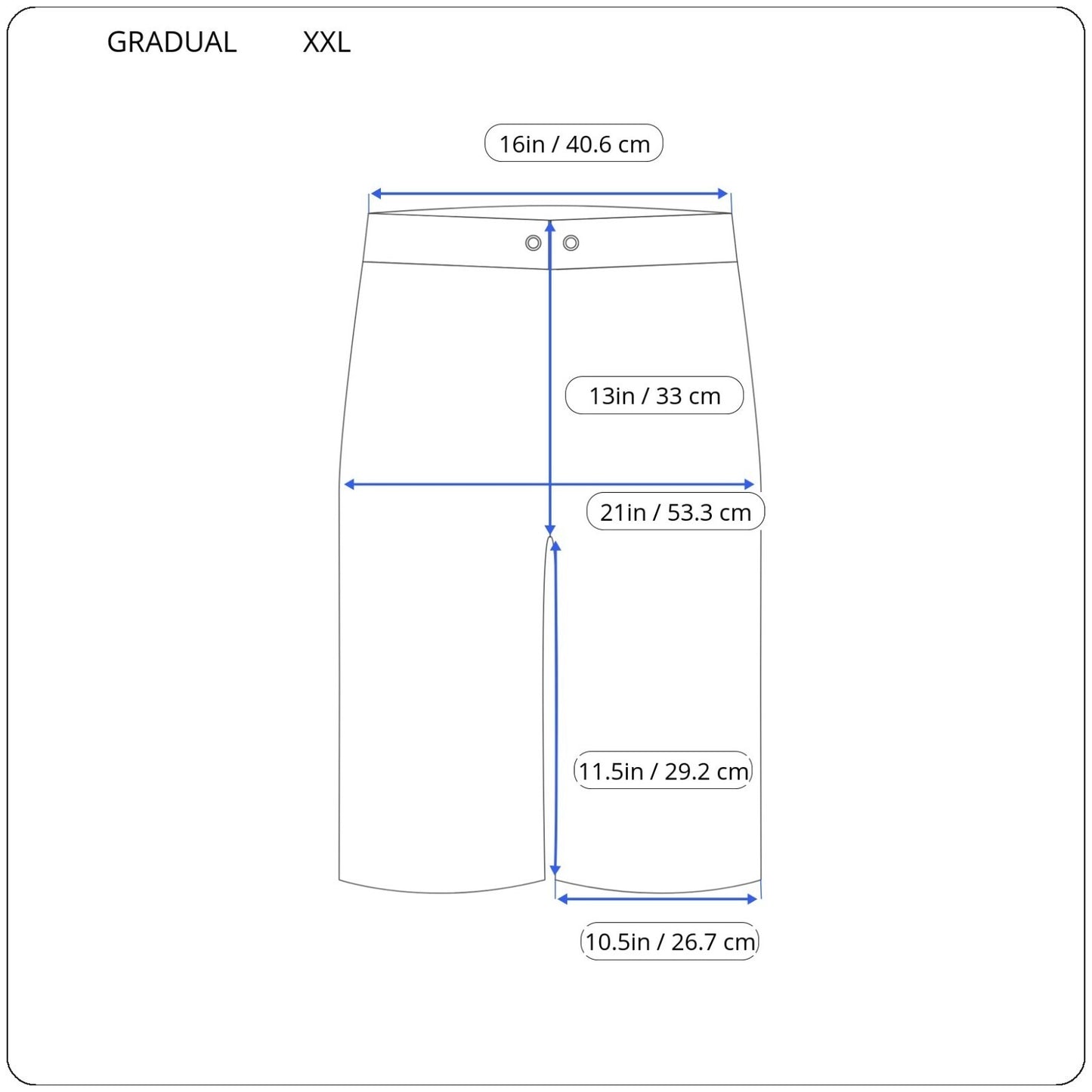 Gradual Women Shorts XXL Plus Leggings Pull On Activewear Black Comfy Pockets