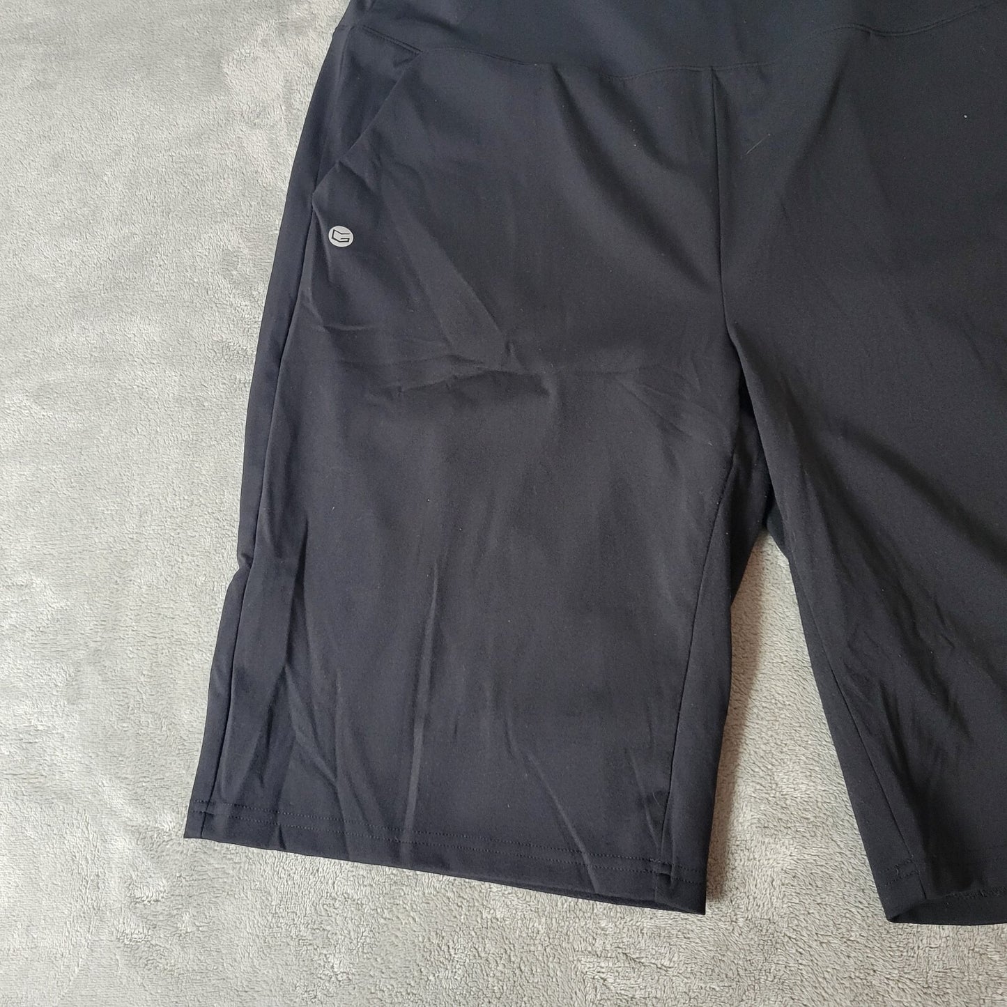 Gradual Women Shorts XXL Plus Leggings Pull On Activewear Black Comfy Pockets