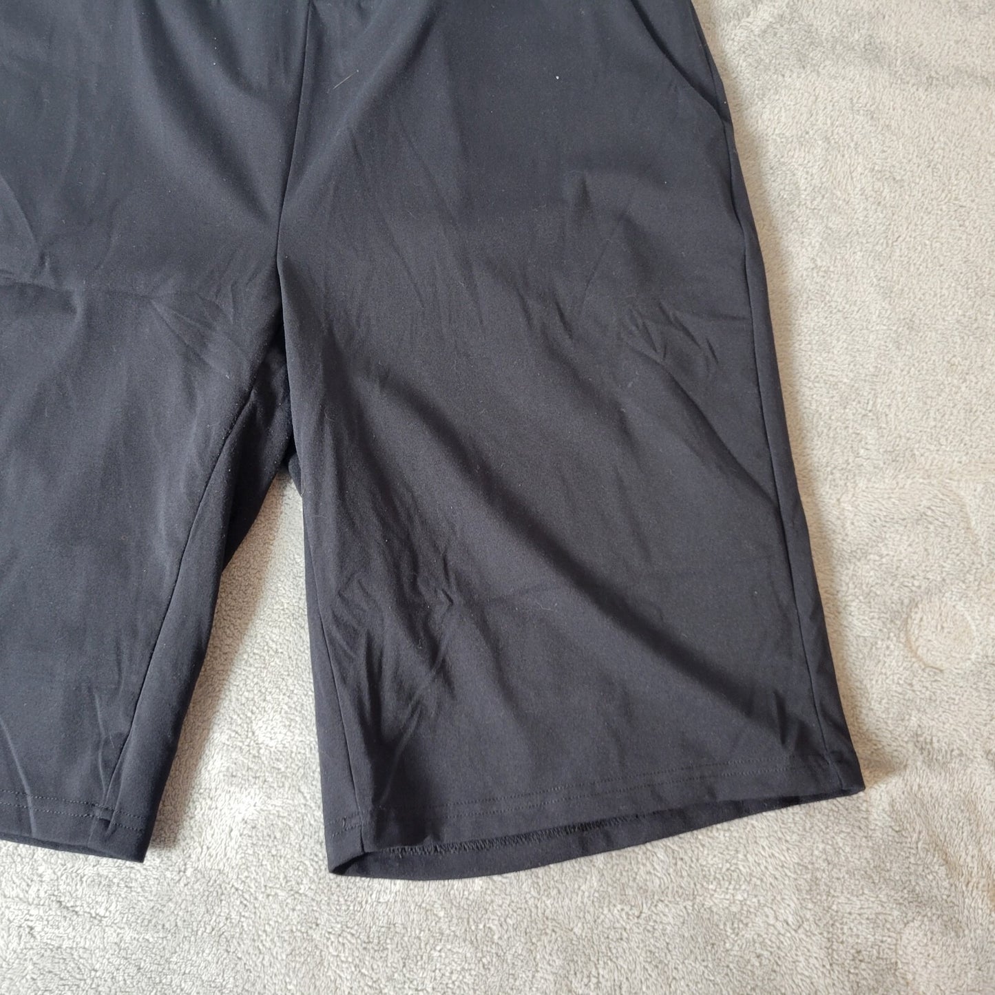 Gradual Women Shorts XXL Plus Leggings Pull On Activewear Black Comfy Pockets