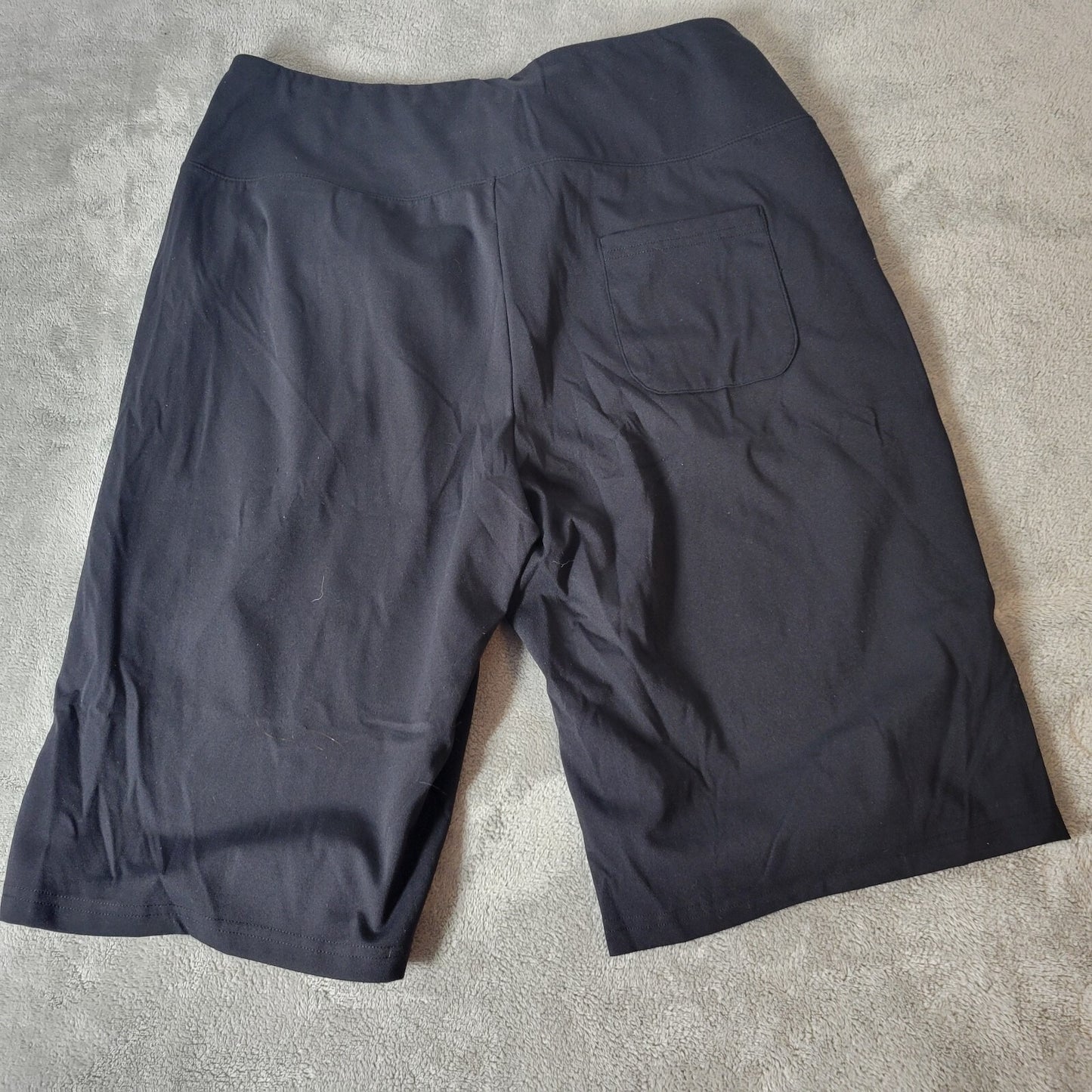 Gradual Women Shorts XXL Plus Leggings Pull On Activewear Black Comfy Pockets