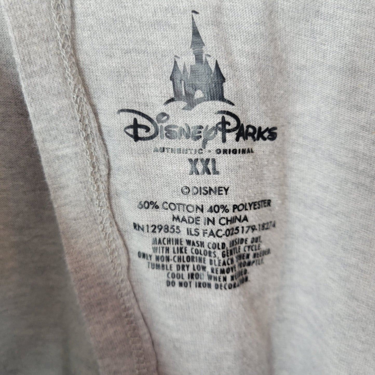 Disney Parks Epcot Flower Garden Festival Womens Top XXL Plus Tank Gray Big Bow
