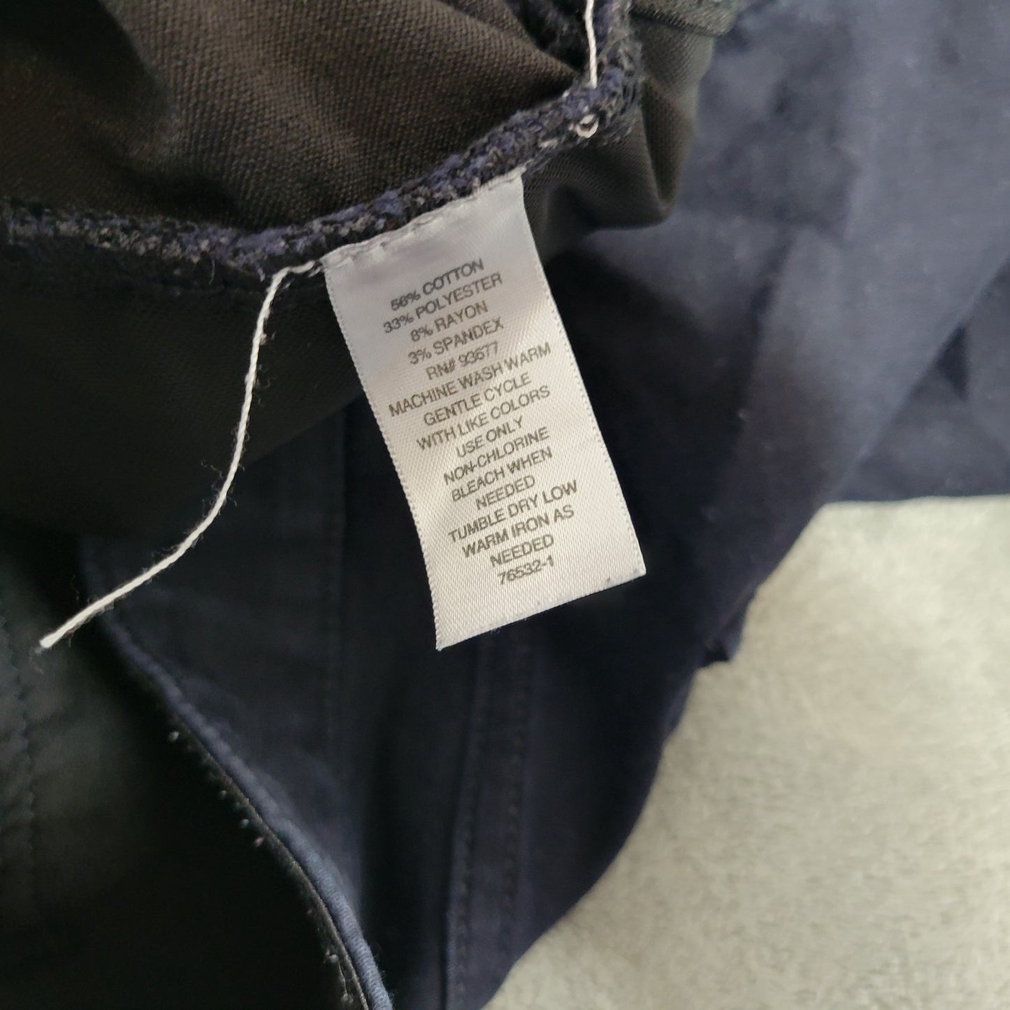 Liz Claiborne Womens Jeans 18W Plus Sara Crop Capri Comfort Indigo Blue Zip Fly