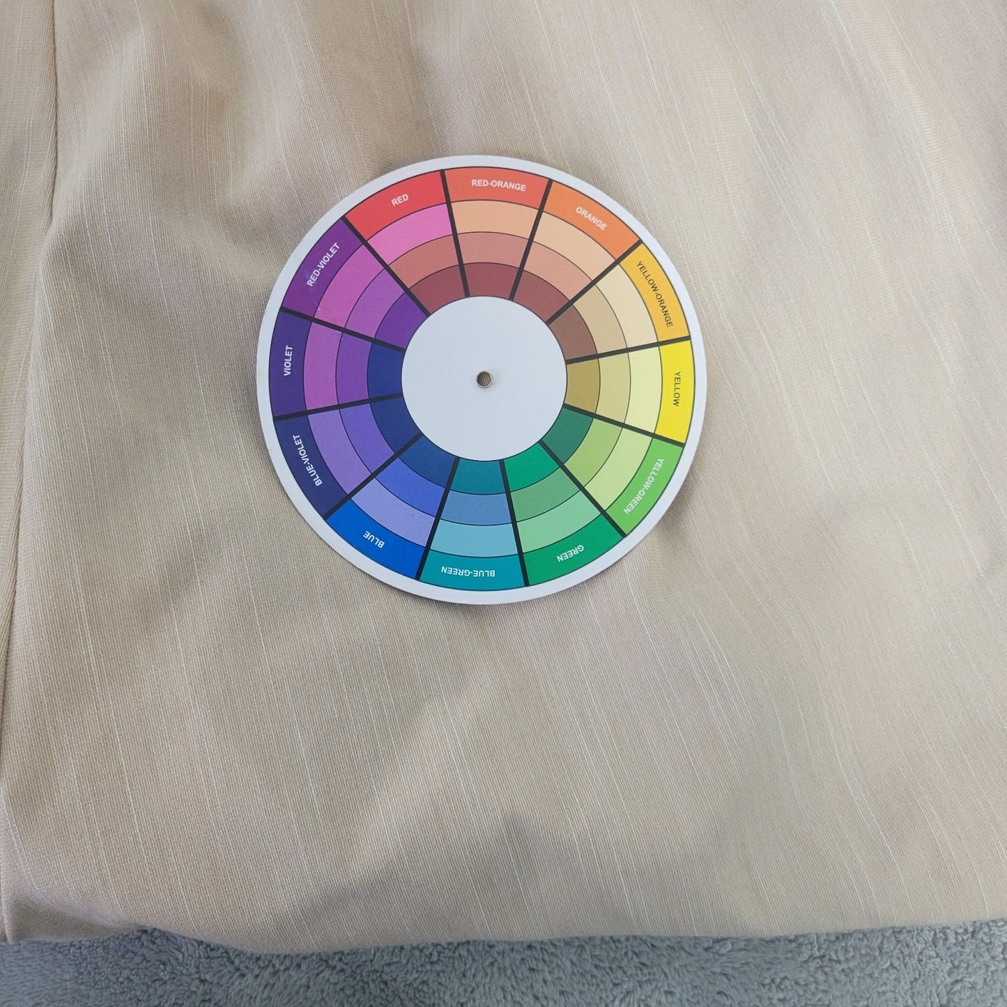 Investments II Women Pants 24W Plus Pull On Straight Leg Beige Poly Blend Office