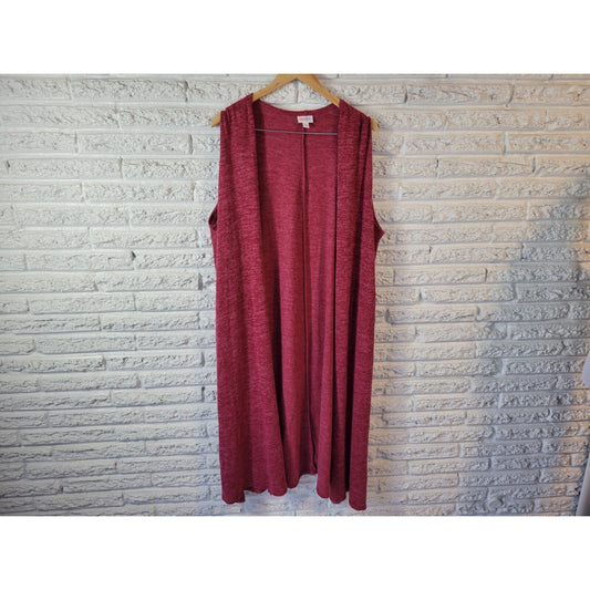 Lularoe Womens Sweater Extra Large Cardigan Open Duster Asymmetric Casual