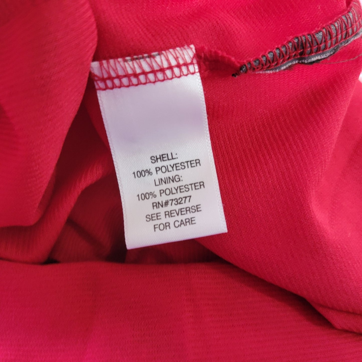 Dana Buchman Womens Top 0X Cap Sleeve Pink Gray Watercolor Lined Lightweight