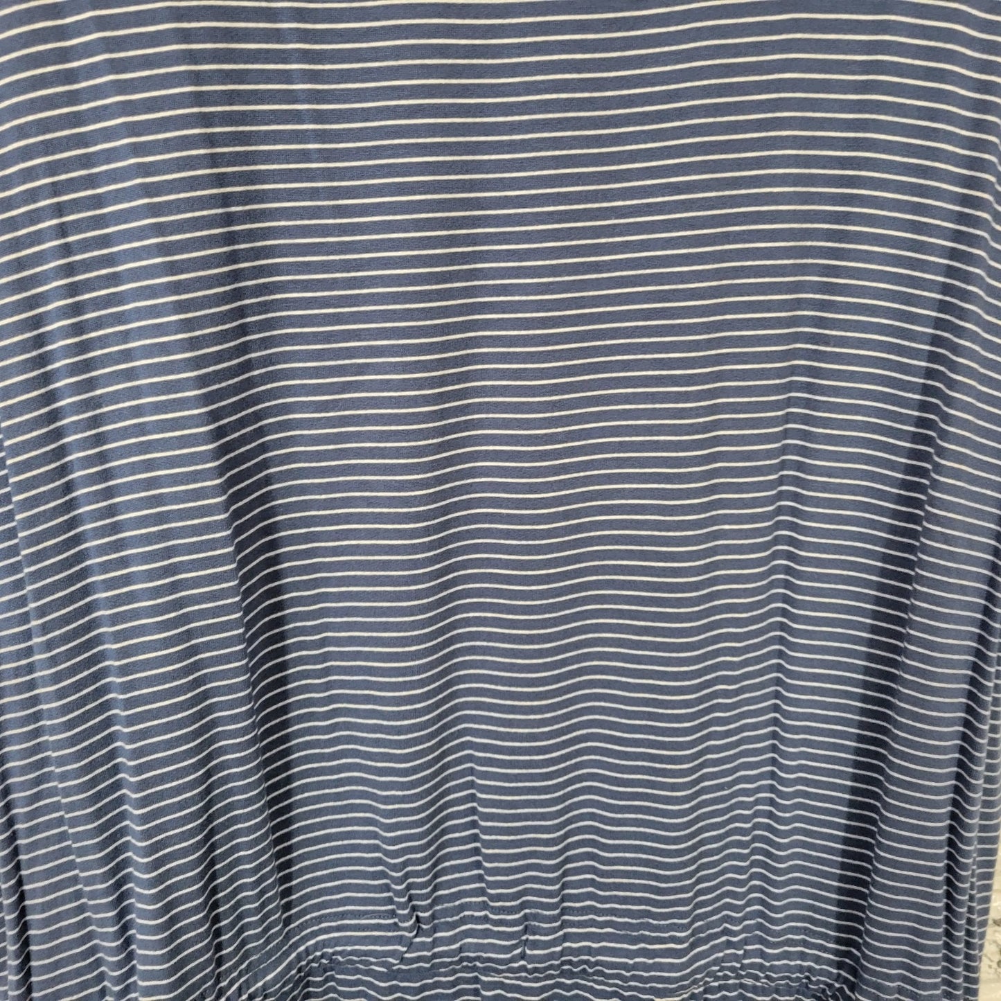 Hilary Radley Womens Dress Extra Large XL Mini Blue Stripe Pockets Comfy Casual