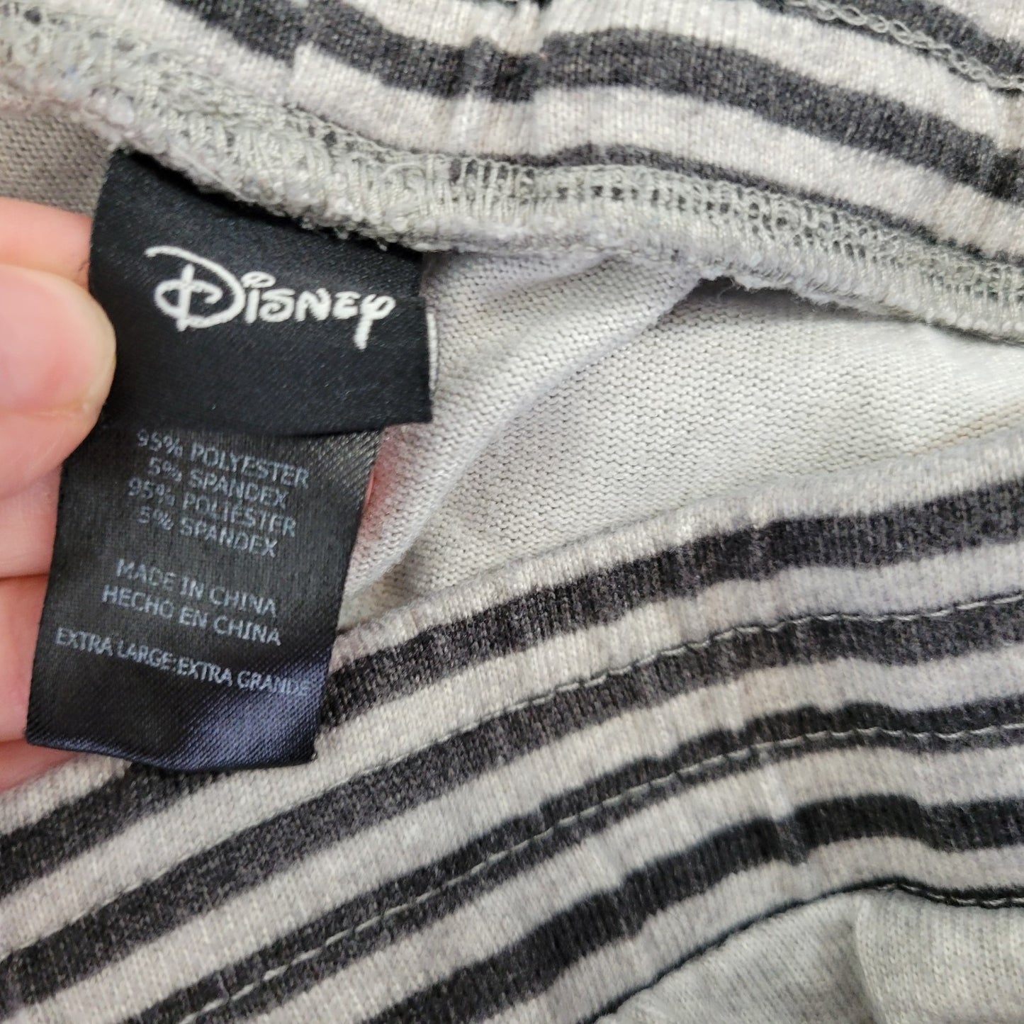 Disney Mickey Mouse Womens Pajama Pants XL Pull On Gray Poly Blend Loungewear