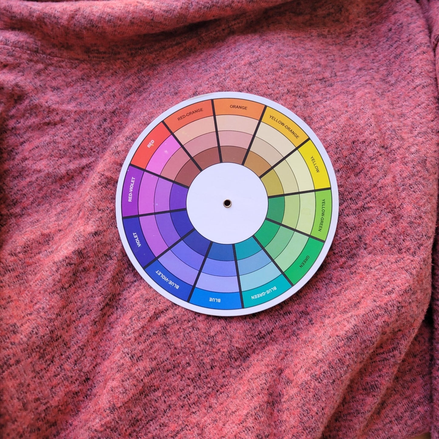 Ruby Rd Women Sweater 1X Plus Cowl Neck 3/4 Sleeve Deco Buttons Muted Red Marled