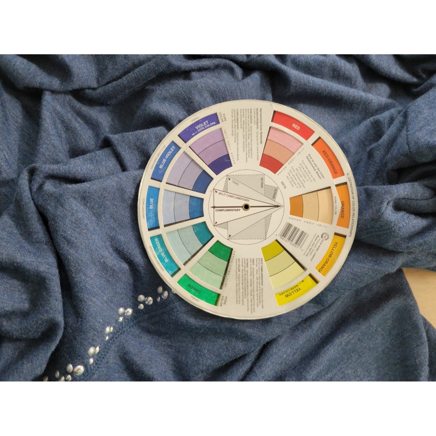 Ruby Rd Womens Top 3X Plus Long Sleeve Cowl Neck Studded Blue Casual Stretchy