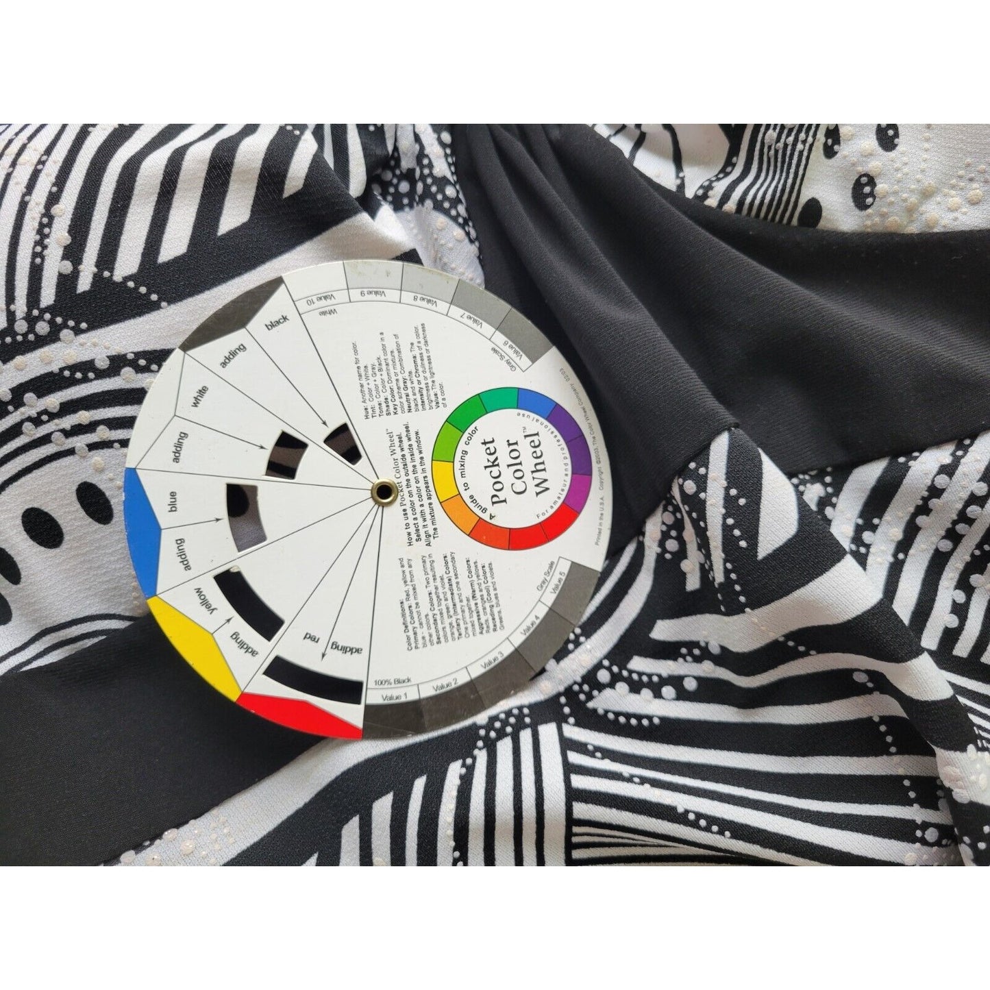 MKM Designs Womens Top 2X Camisole Black Geometric Adjustable Spaghetti Strap