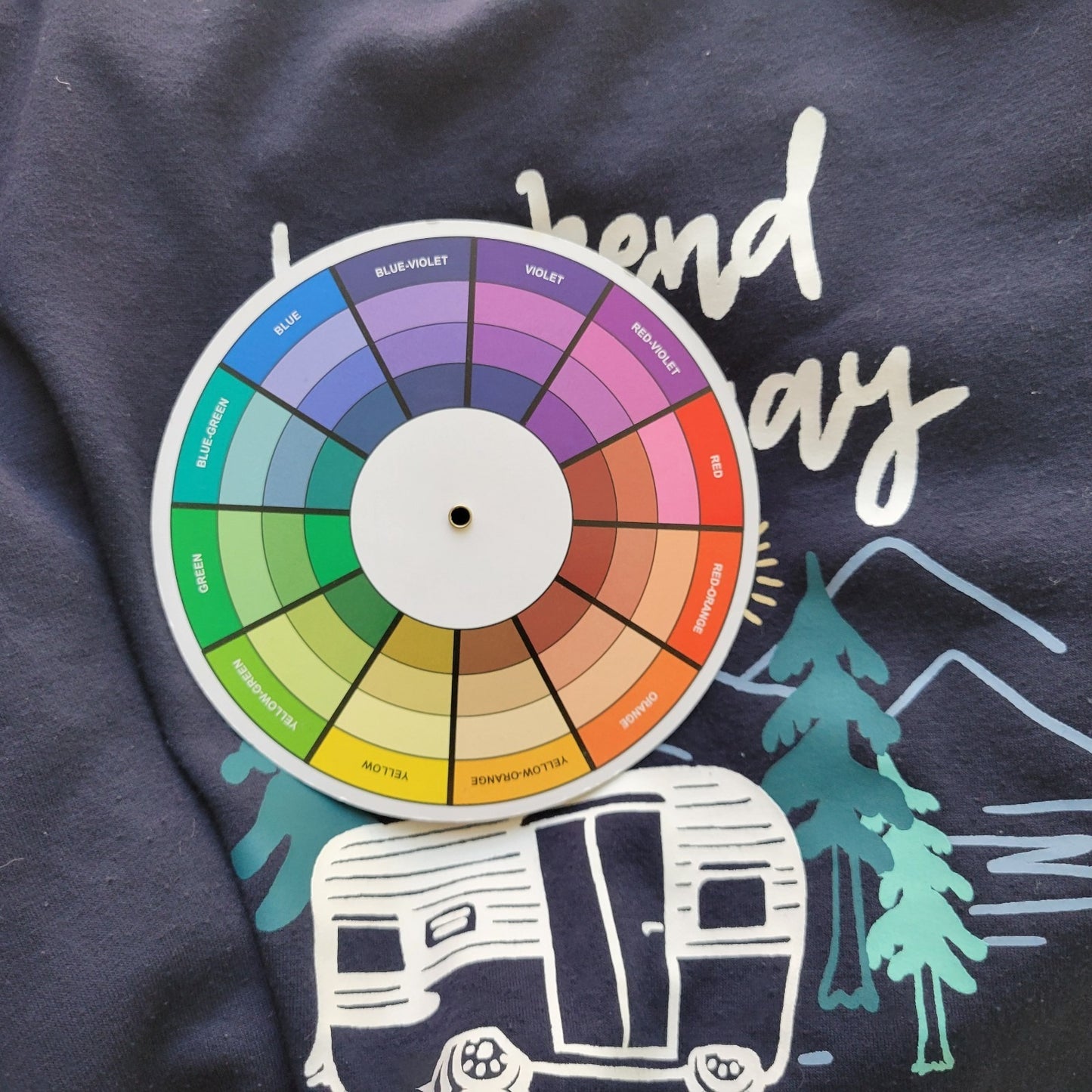 Joyspun Womens Sweatshirt 2X 18W 20W Plus Blue Camping Weekend Getaway Comfy