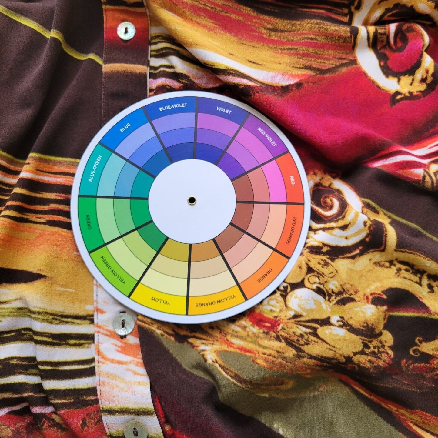 Susan Graver QVC Womens Top 2X Plus Ruched Sleeve Red Watercolor Poly Blend