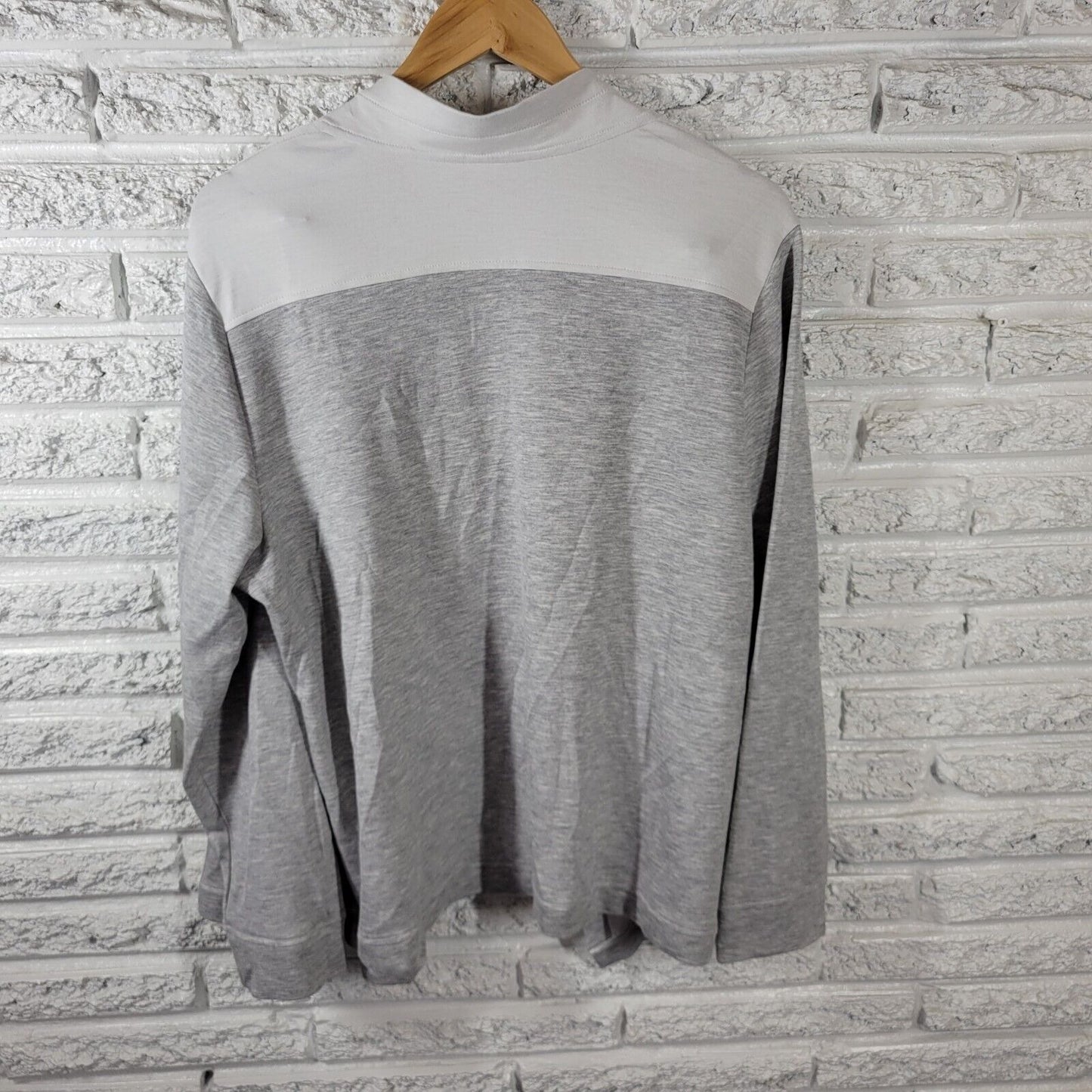 Chicos Womens Sweatshirt 3 Standard XL Cardigan Open Cuff Sleeve Gray Casual