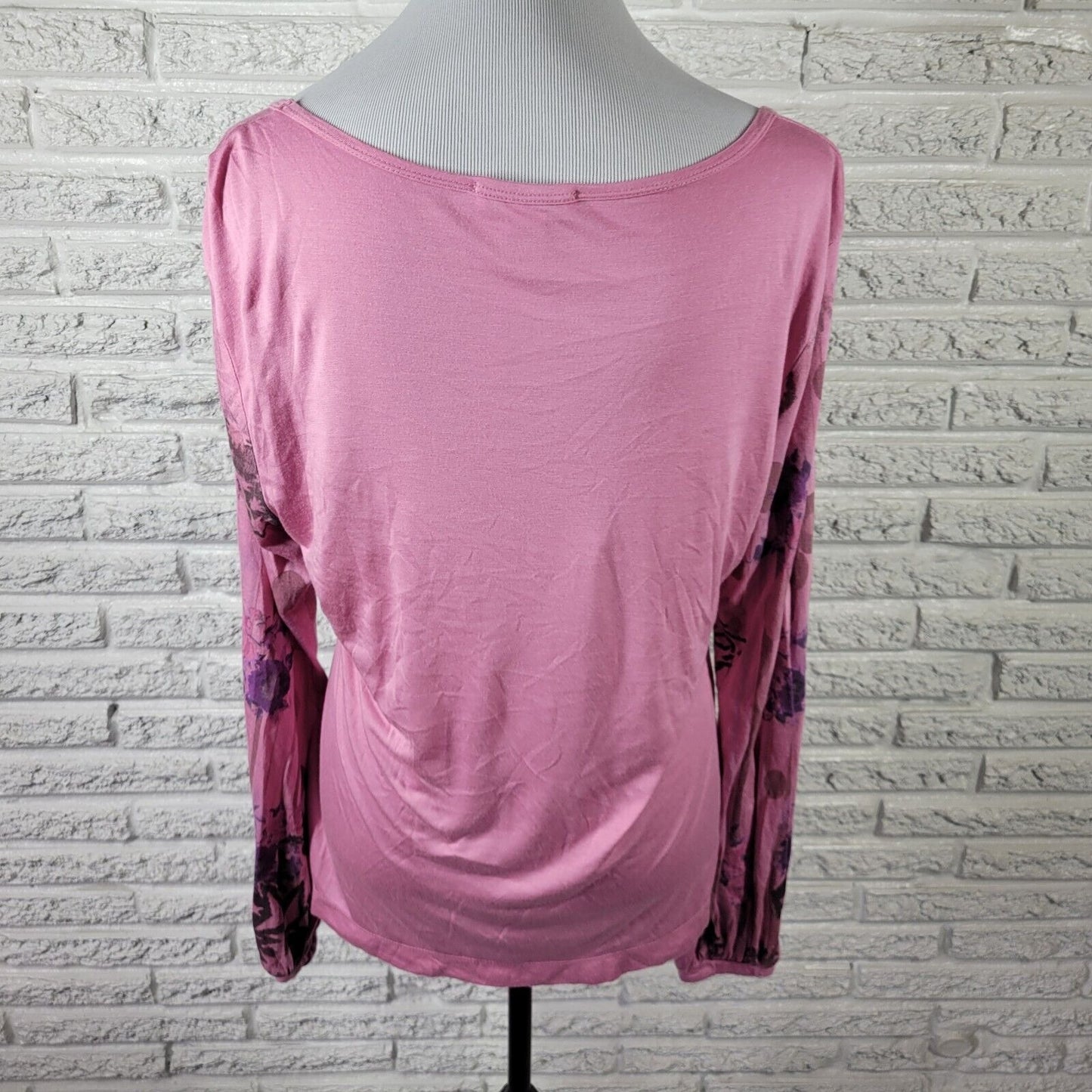 Vintage Suzie Womens Top Extra Large XL Pink Love Patient Kind Never Fails Studs