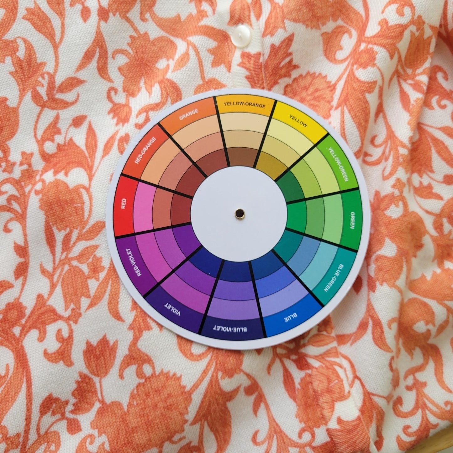 Christopher Banks Womens Sweater XL Cardigan 3/4 Sleeve Orange Floral Cotton