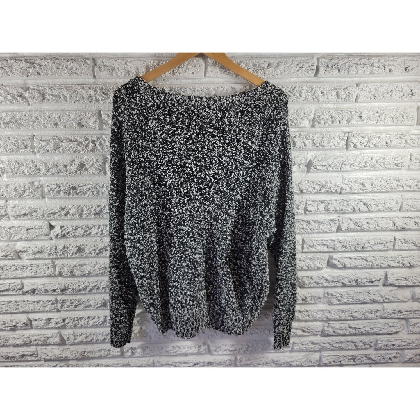 Charter Club Womens Sweater Extra Large XL  PulloverOversized Black Popcorn Knit