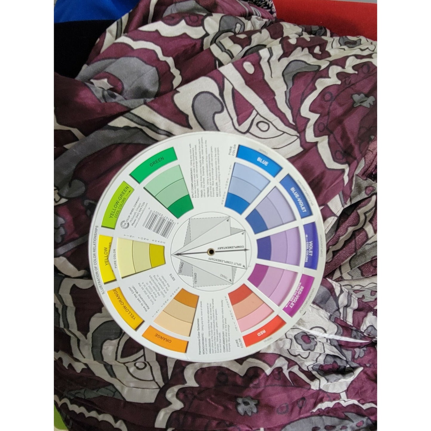 Lane Bryant Womens Top 22 24 Plus Button Up VNeck Purple Paisley Crinkle Office