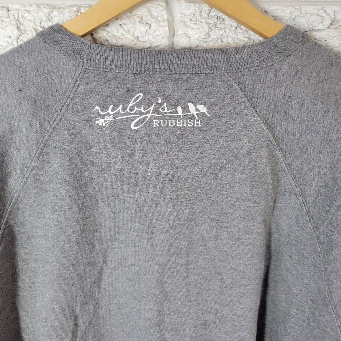 Womens Sweatshirt 2XL Plus Long Sleeve Gray Christian Little Coffee Lot of Jesus
