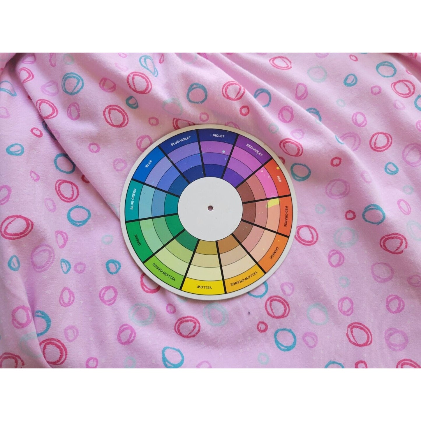 White Stag Womens Nightgown 2X 3X Long Sleeve Pink Lightweight Scribble Circles