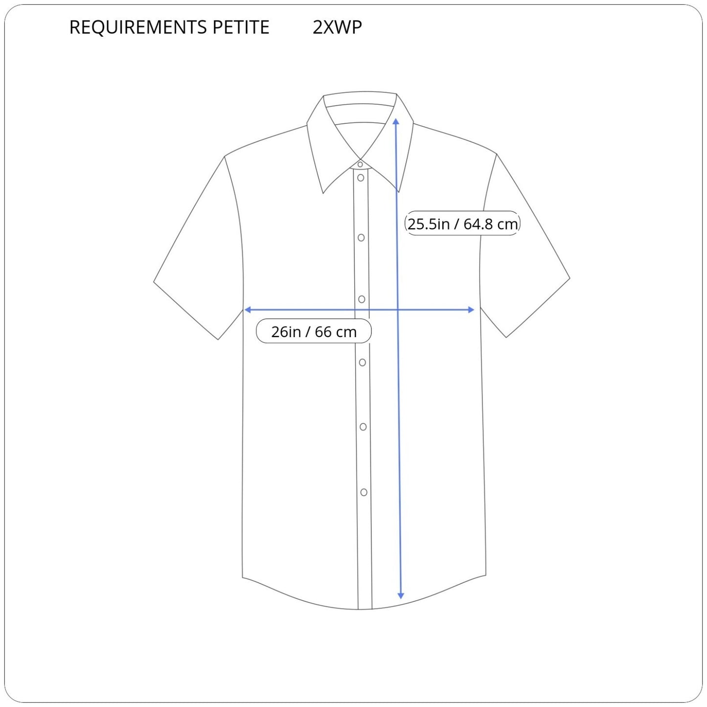 Requirements Petite Womens Shirt 2XWP Roll Tab Sleeve Button Up Embroider Beaded