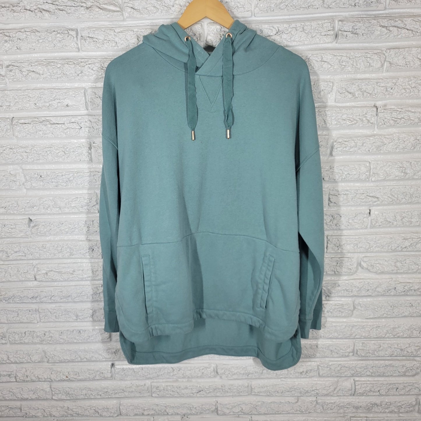 Old Navy Sweatshirt Men XL Women 1X 2X Plus Hoodie Blue Soft Pockets Activewear