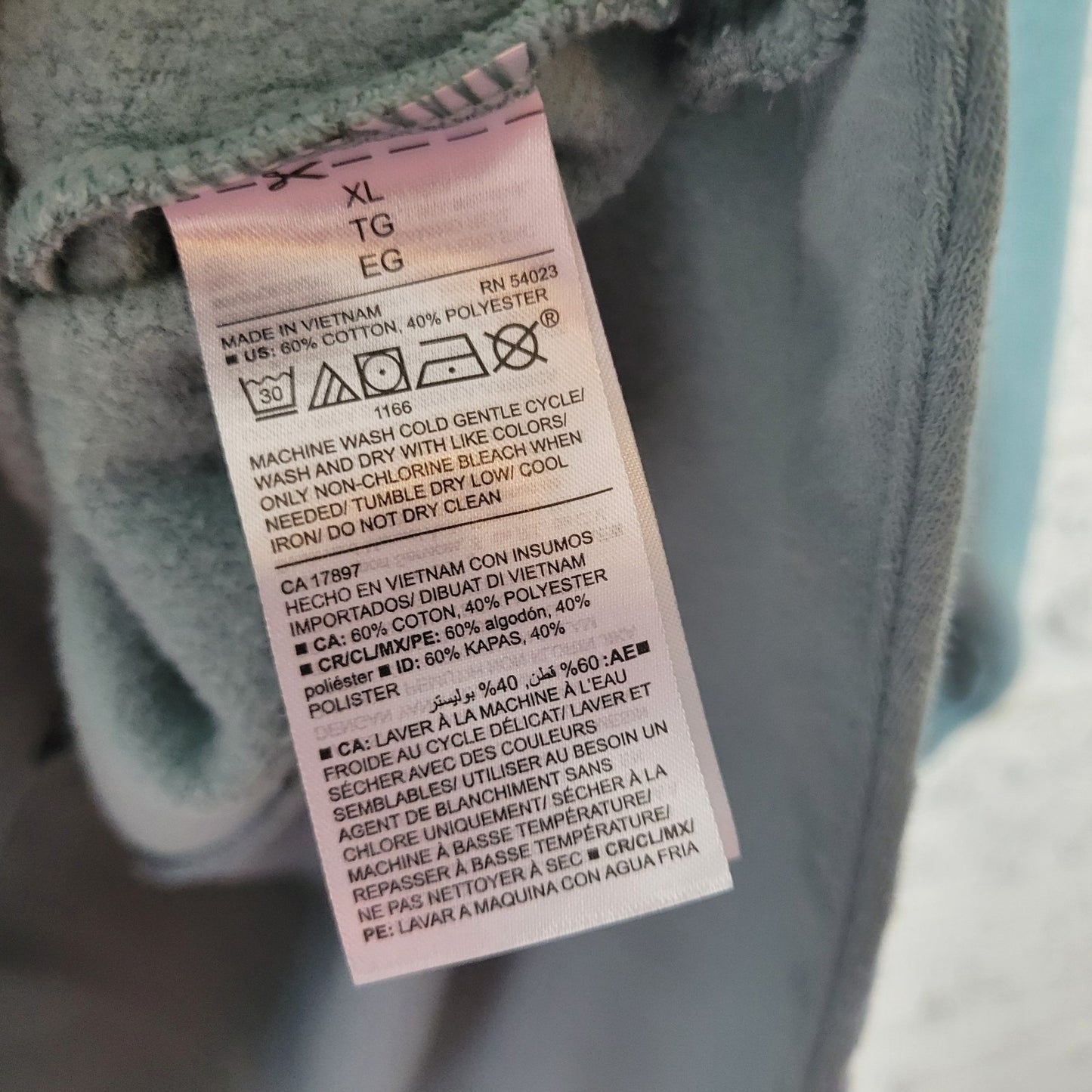 Old Navy Sweatshirt Men XL Women 1X 2X Plus Hoodie Blue Soft Pockets Activewear