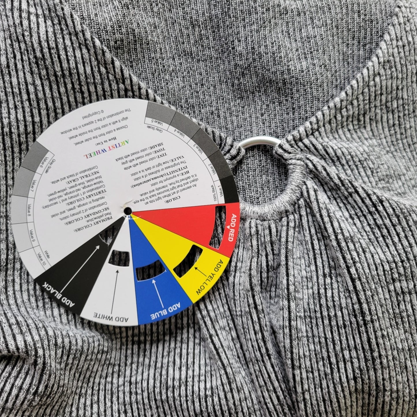 Ruby Rd Womens Sweater XL Long Sleeve Gray Ribbed Keyhole Casual Travel Comfy