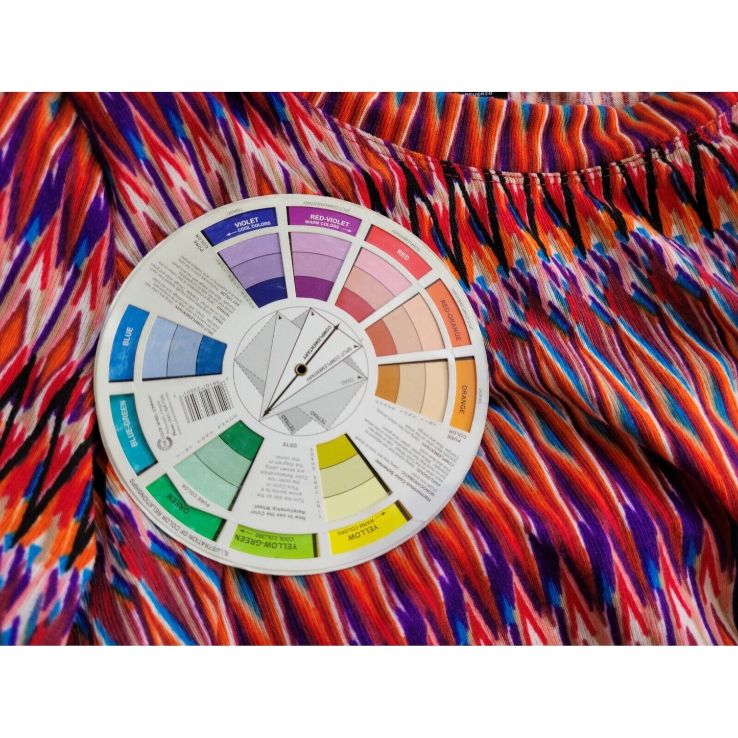 Premise Womens Top Extra Large Tunic 3/4 Sleeve Pullover Red Geometric New