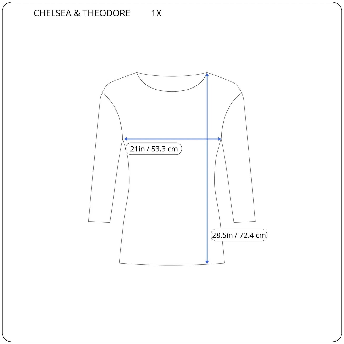 Chelsea & Theodore Women's 1X Button-Up Top Blouse Paisley Print 3/4 Sleeve