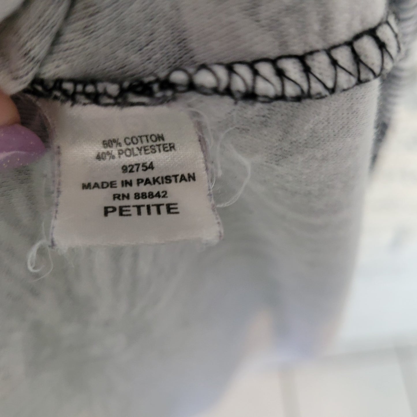 Dreams Co Womens Dress 2X Petite Plus Midi Black Floral Cotton Blend Loungewear