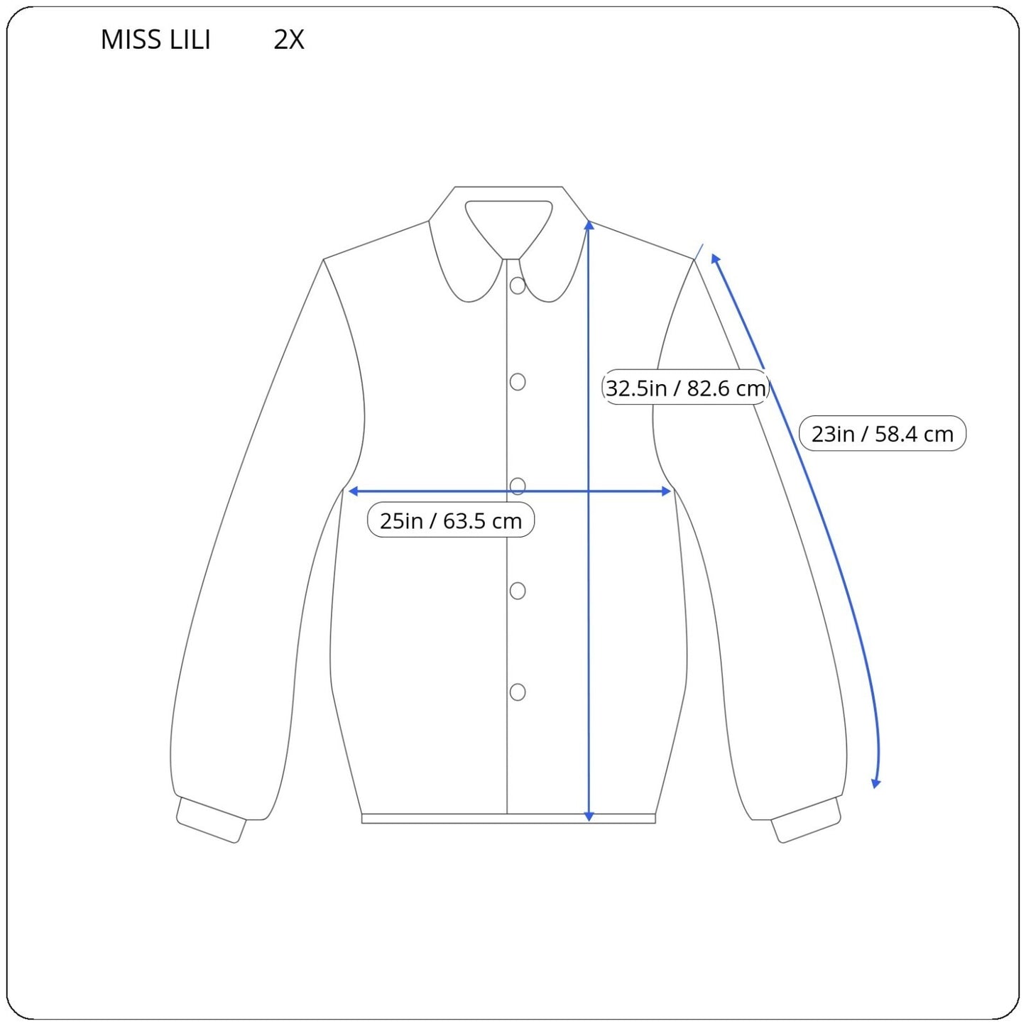 Miss Lili Womens Top 2X Plus Long Sleeve BlueGreen Plaid Cotton Blend Collar