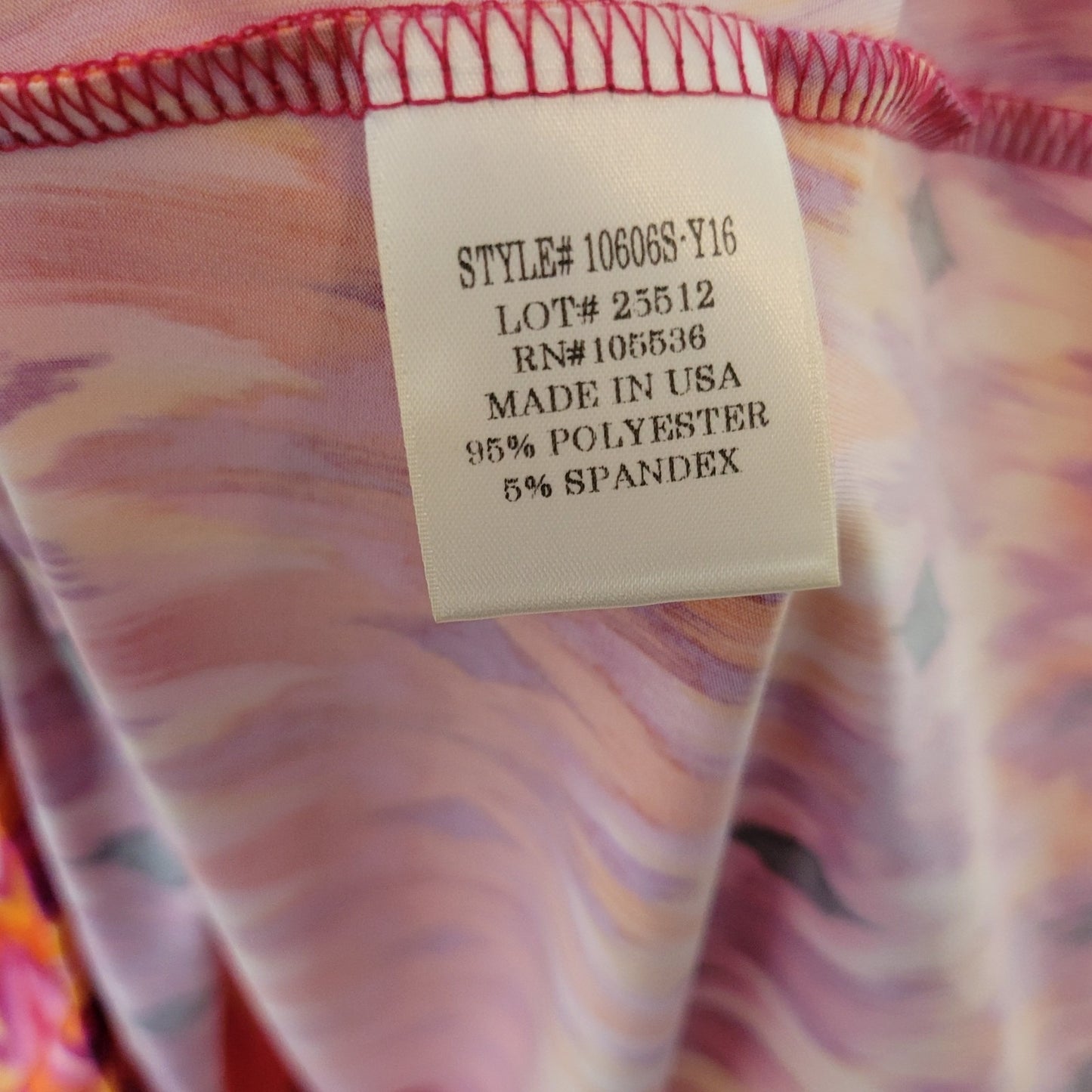 Slinky Brand Womens Top 1X Plus Tunic Cold Shoulder Purple Handkerchief Comfy