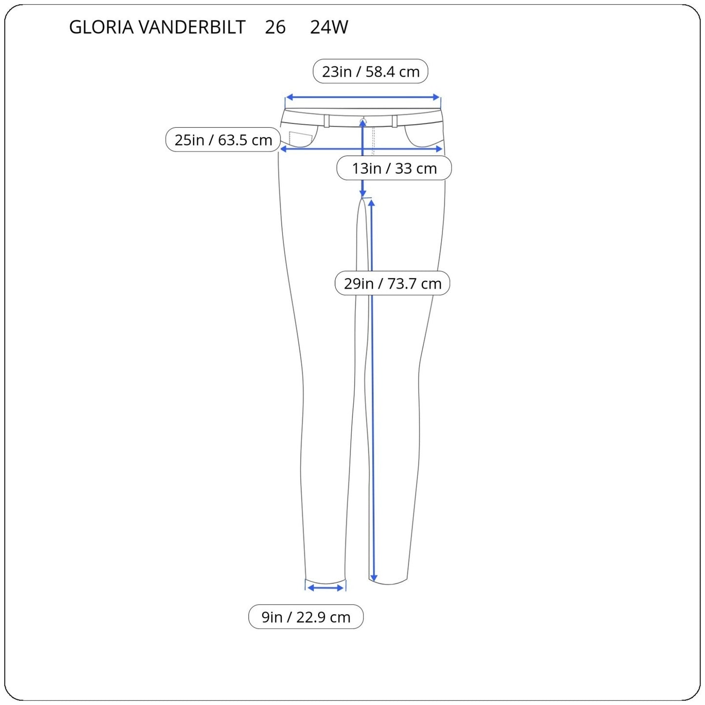 Gloria Vanderbilt Amanda Womens Jeans 24W Plus Light Blue Denim Zip Fly Comfy