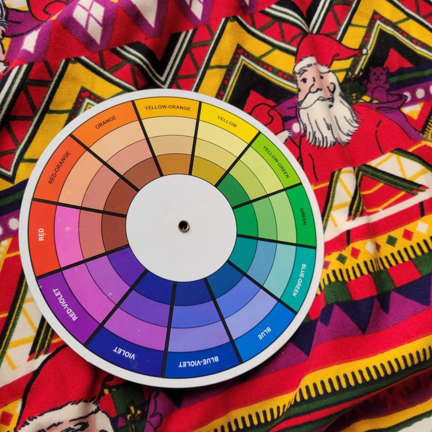 Christmas Lularoe Womens Top 2XL Plus Tee Santa Red Geometric Comfy Poly Blend