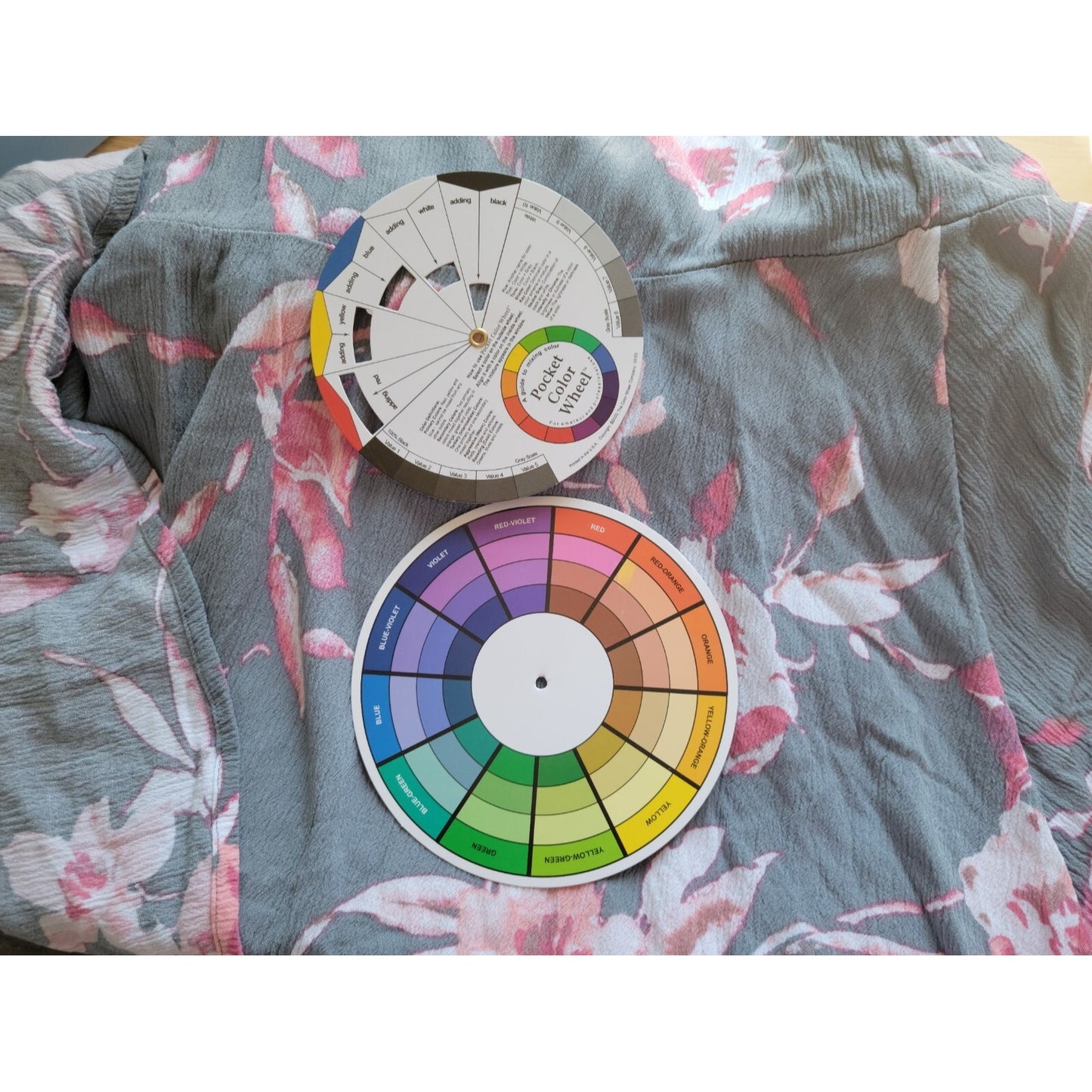 Lane Bryant Womens Top 18 20 Tunic Bell Sleeve Boho Blue Floral Crochet Keyhole