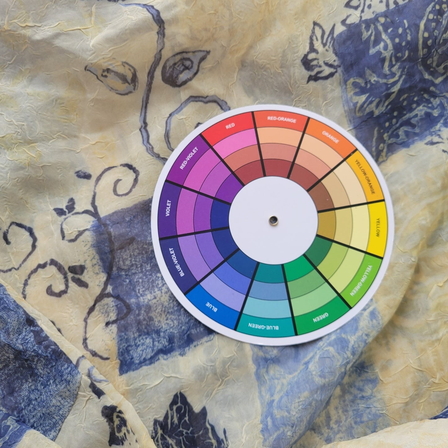 Dress Barn Womens Top 18W Plus Cuff 3/4 Sleeve Blue Geometric Sheer Button Up