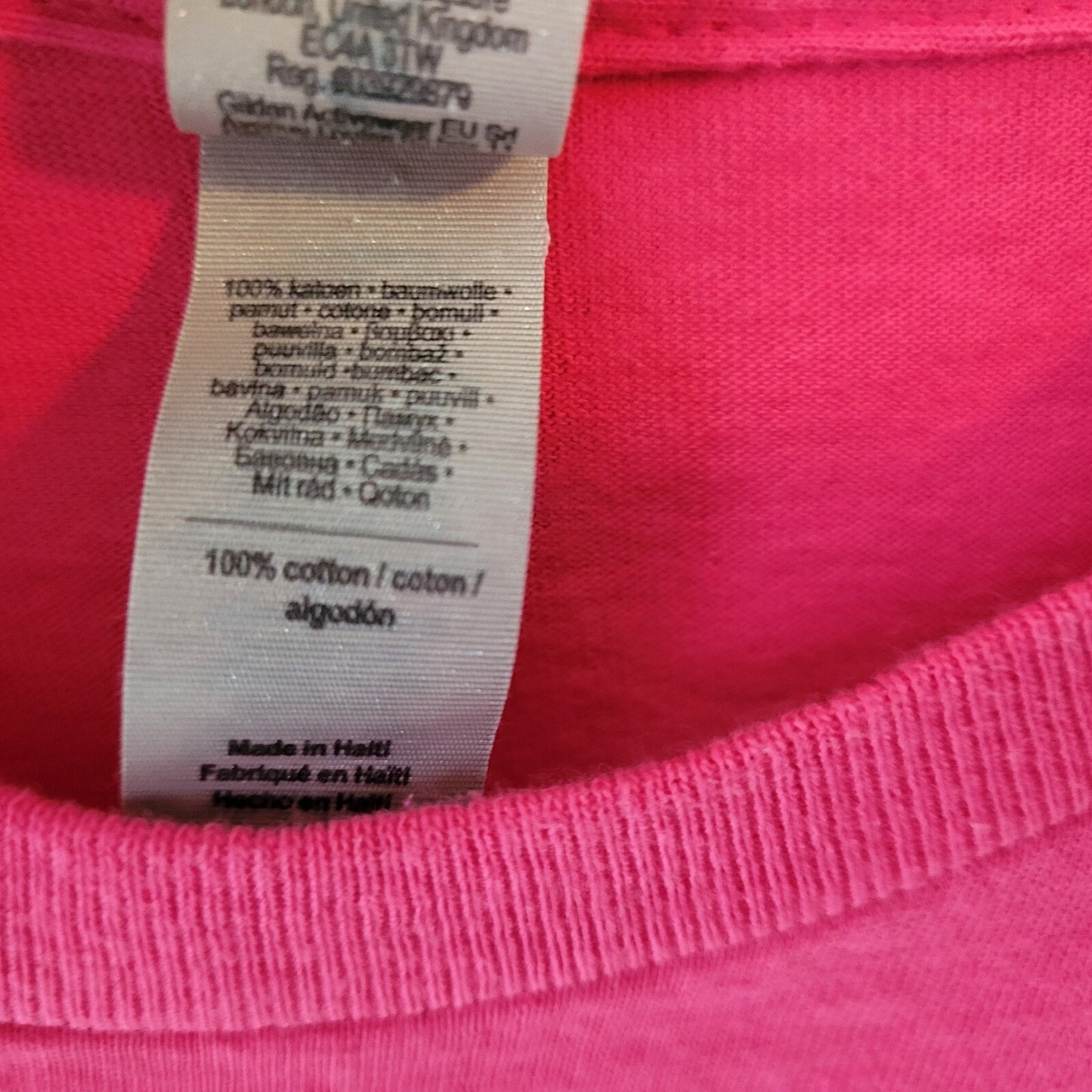 Child Day Care Worker Womens Top Extra Large XL Tee Short Sleeve Pink Cotton