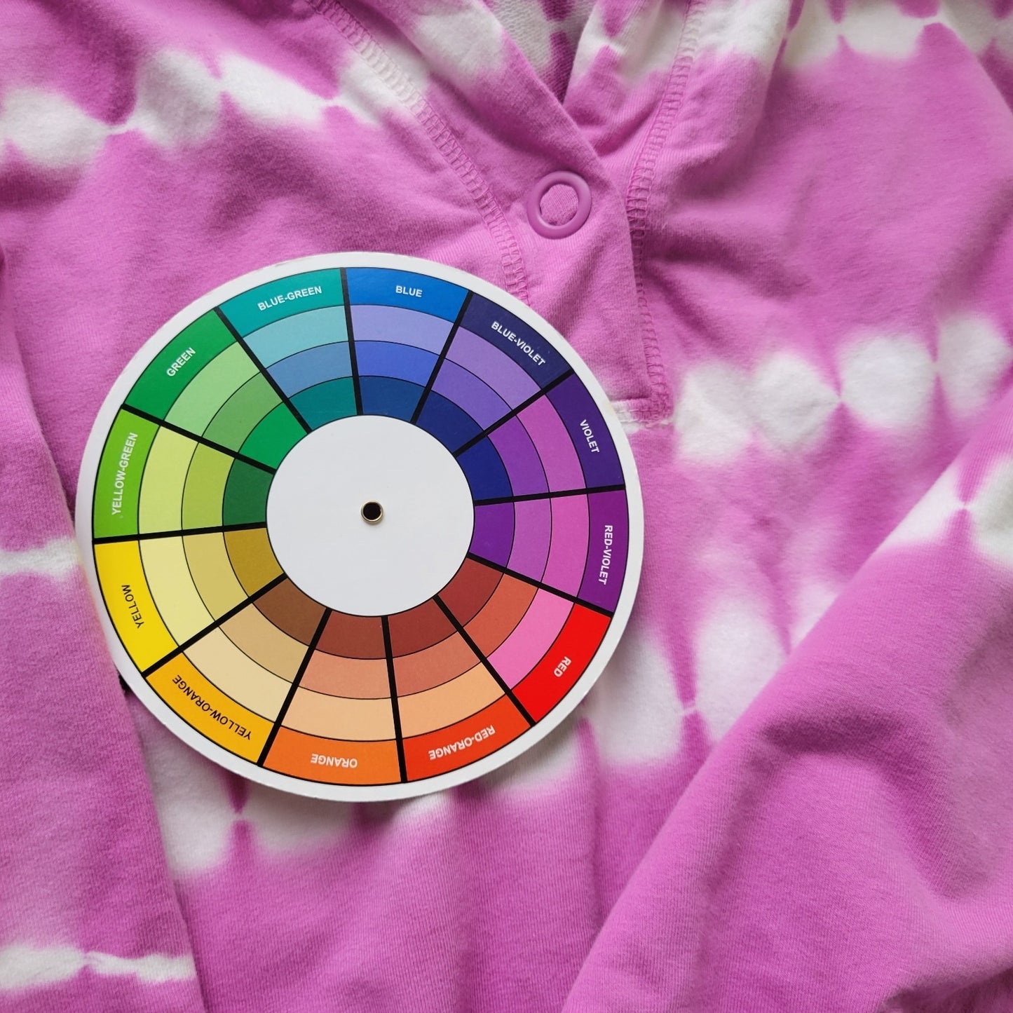 Isaac Mizrahi Live QVC Womens Sweatshirt 1X Plus Hoodie Pockets Purple Tie Dye