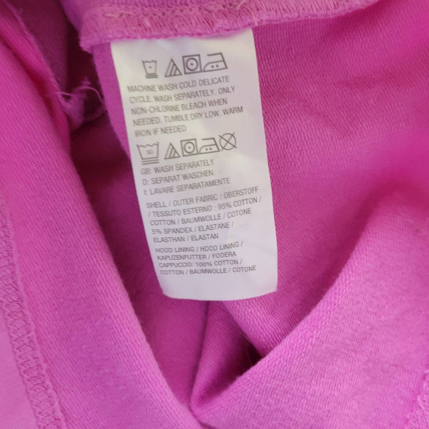 Isaac Mizrahi Live QVC Womens Sweatshirt 1X Plus Hoodie Pockets Purple Tie Dye