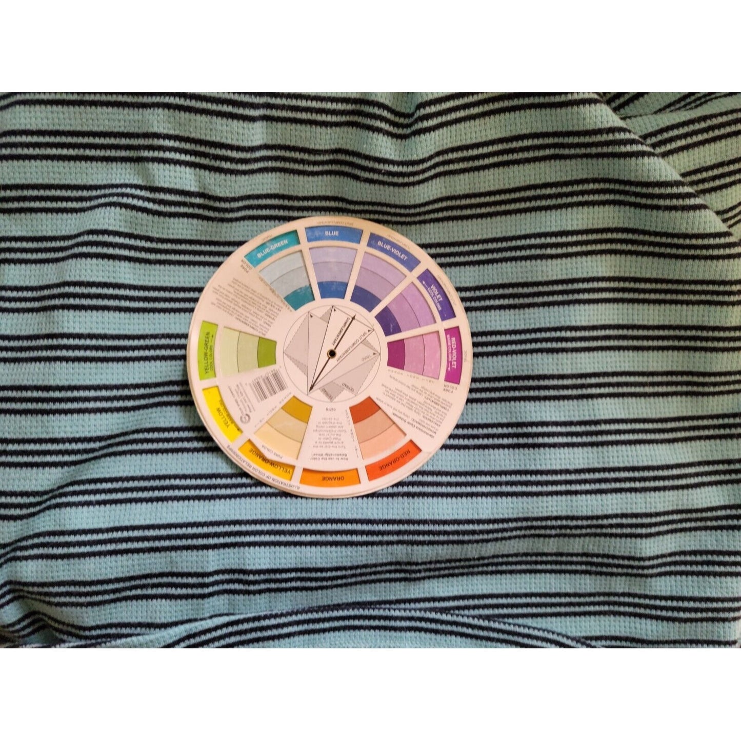 CJ Banks Women Top Extra Large XL Waffle Knit Blue Stripe VNeck Casual Comfy