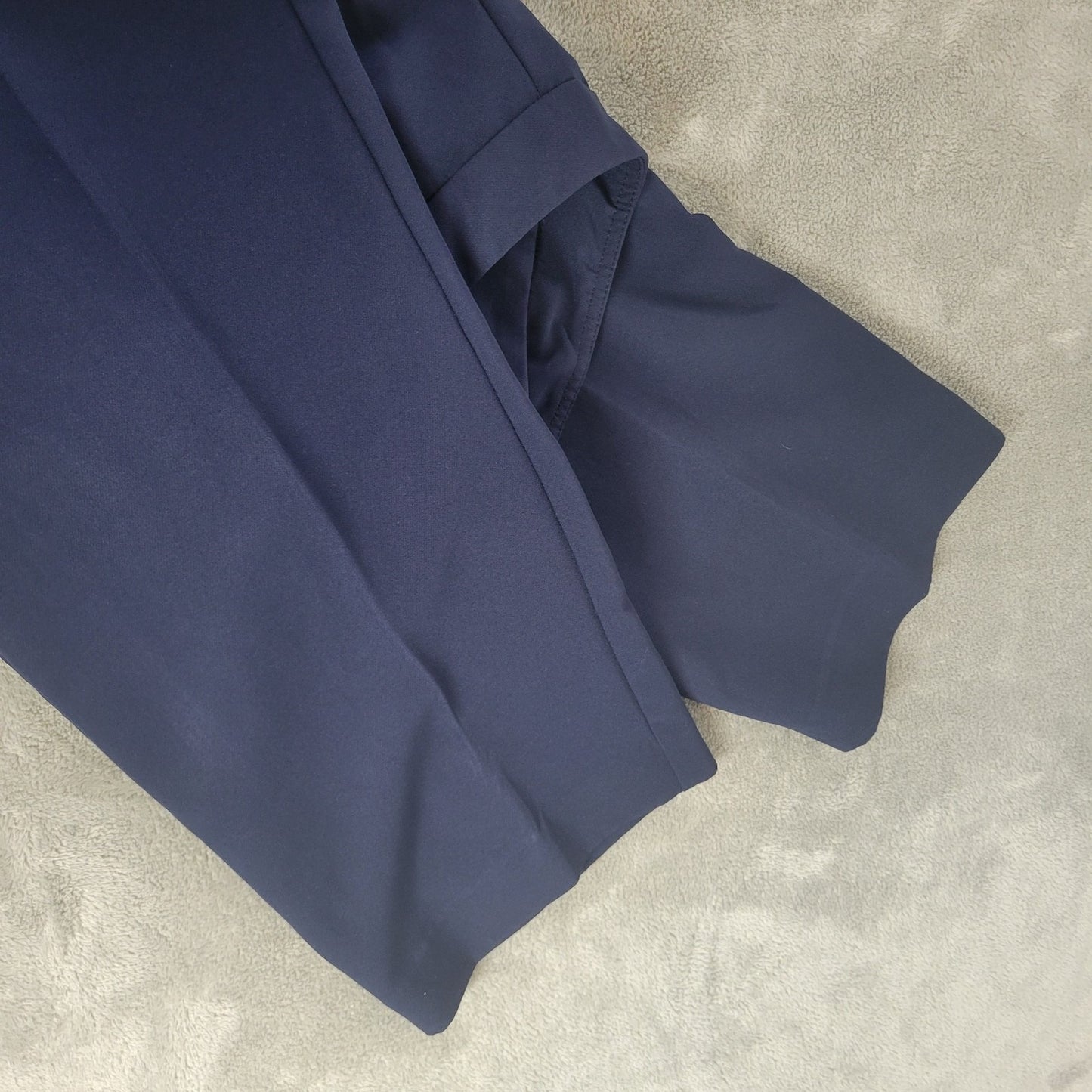 Zac Rachel Womens Pants 18W Plus Crop Pull On Blue Pockets Comfy Office Casual