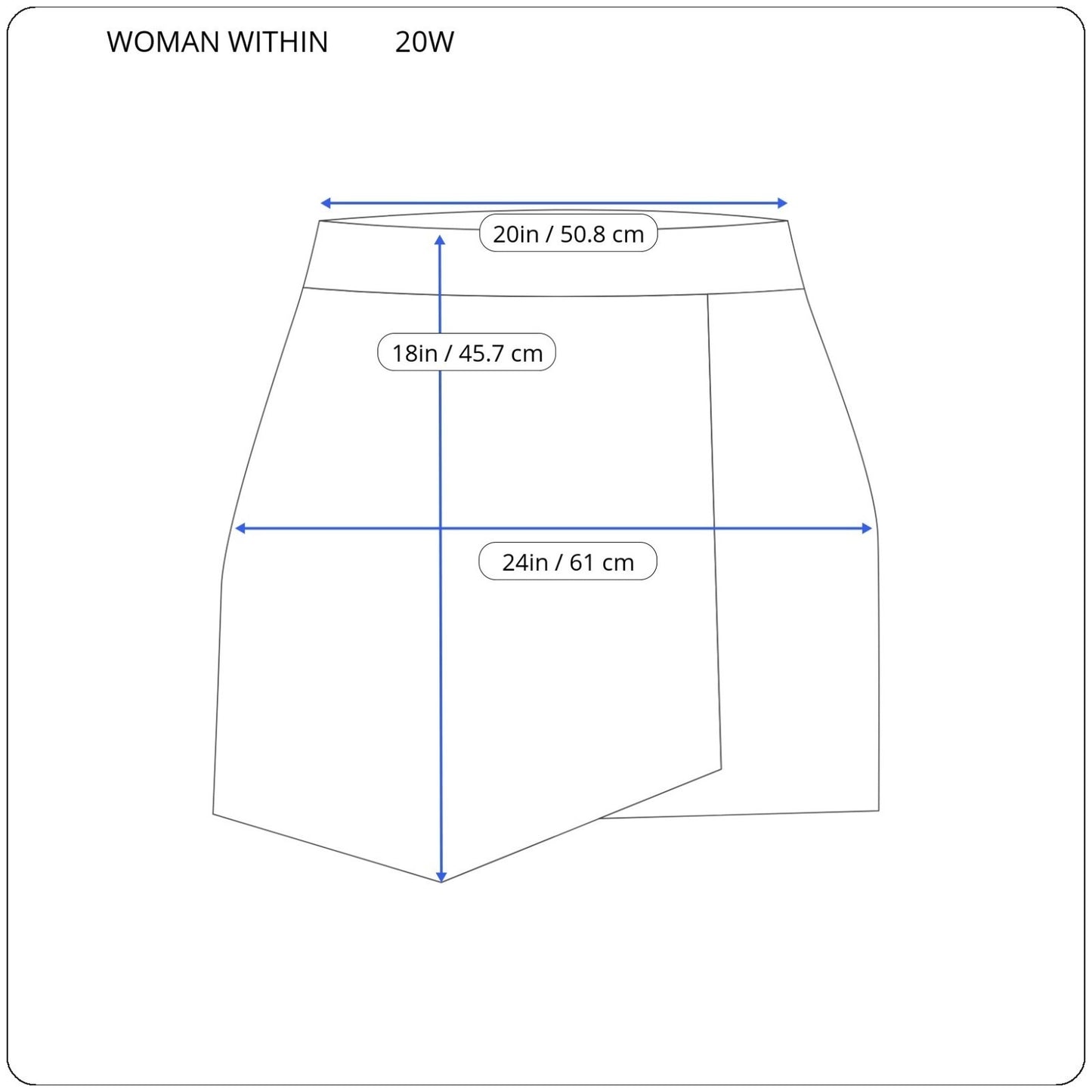 Woman Within Womens Skort 20W Plus Cotton Zip Fly Red Watermelons Casual Pockets