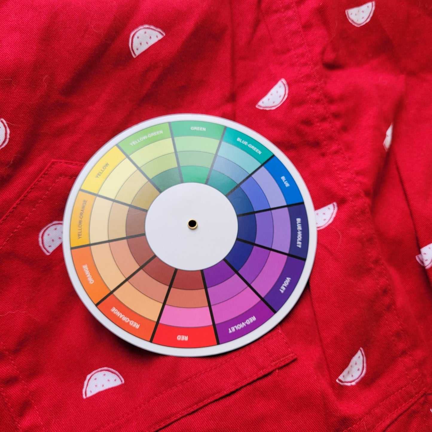 Woman Within Womens Skort 20W Plus Cotton Zip Fly Red Watermelons Casual Pockets